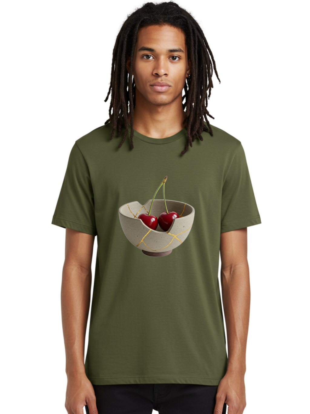 Kintsugi-Bowl-Cherries Men'S Graphic Tee, 100% Cotton, Comfortable Casual Summer Wear, Machine Washable, Vintage Camera, Old Camera, Antique Camera, Black Camera, Classic Photography, Photography Equipment, Nostalgic Device, Film Camera, Baj082