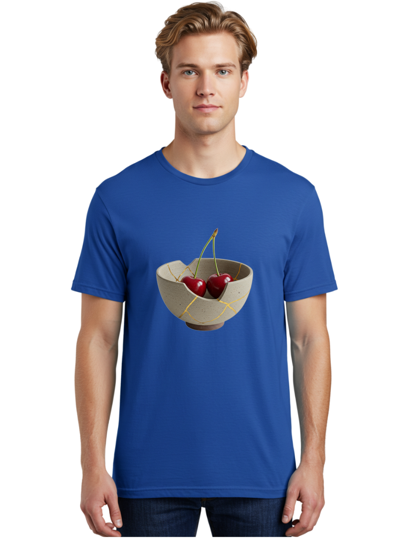 Kintsugi-Bowl-Cherries Men'S Graphic Tee, 100% Cotton, Comfortable Casual Summer Wear, Machine Washable, Vintage Camera, Old Camera, Antique Camera, Black Camera, Classic Photography, Photography Equipment, Nostalgic Device, Film Camera, Baj082
