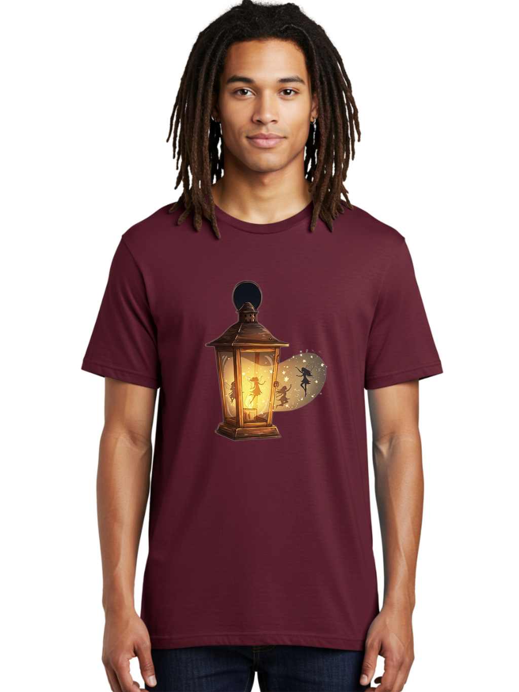 Lantern-With-Dancing-Fairy Men'S Graphic Tee, 100% Cotton, Comfortable Casual Summer Wear, Machine Washable, Vintage Camera, Old Camera, Antique Camera, Black Camera, Classic Photography, Photography Equipment, Nostalgic Device, Film Camera, Baj088