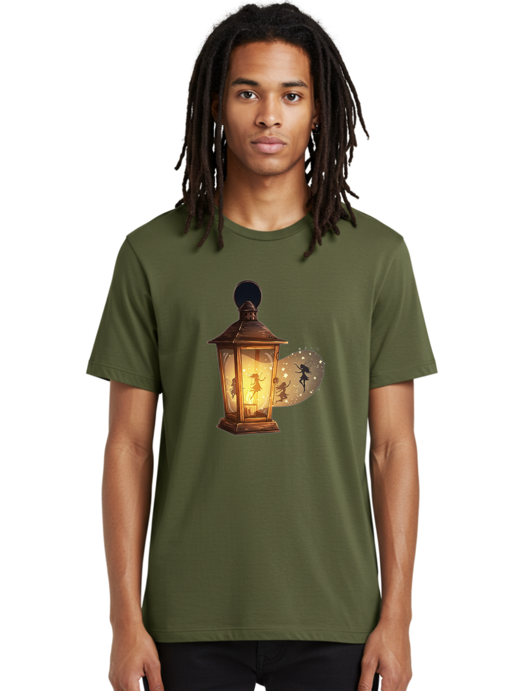 Lantern-With-Dancing-Fairy Men'S Graphic Tee, 100% Cotton, Comfortable Casual Summer Wear, Machine Washable, Vintage Camera, Old Camera, Antique Camera, Black Camera, Classic Photography, Photography Equipment, Nostalgic Device, Film Camera, Baj088