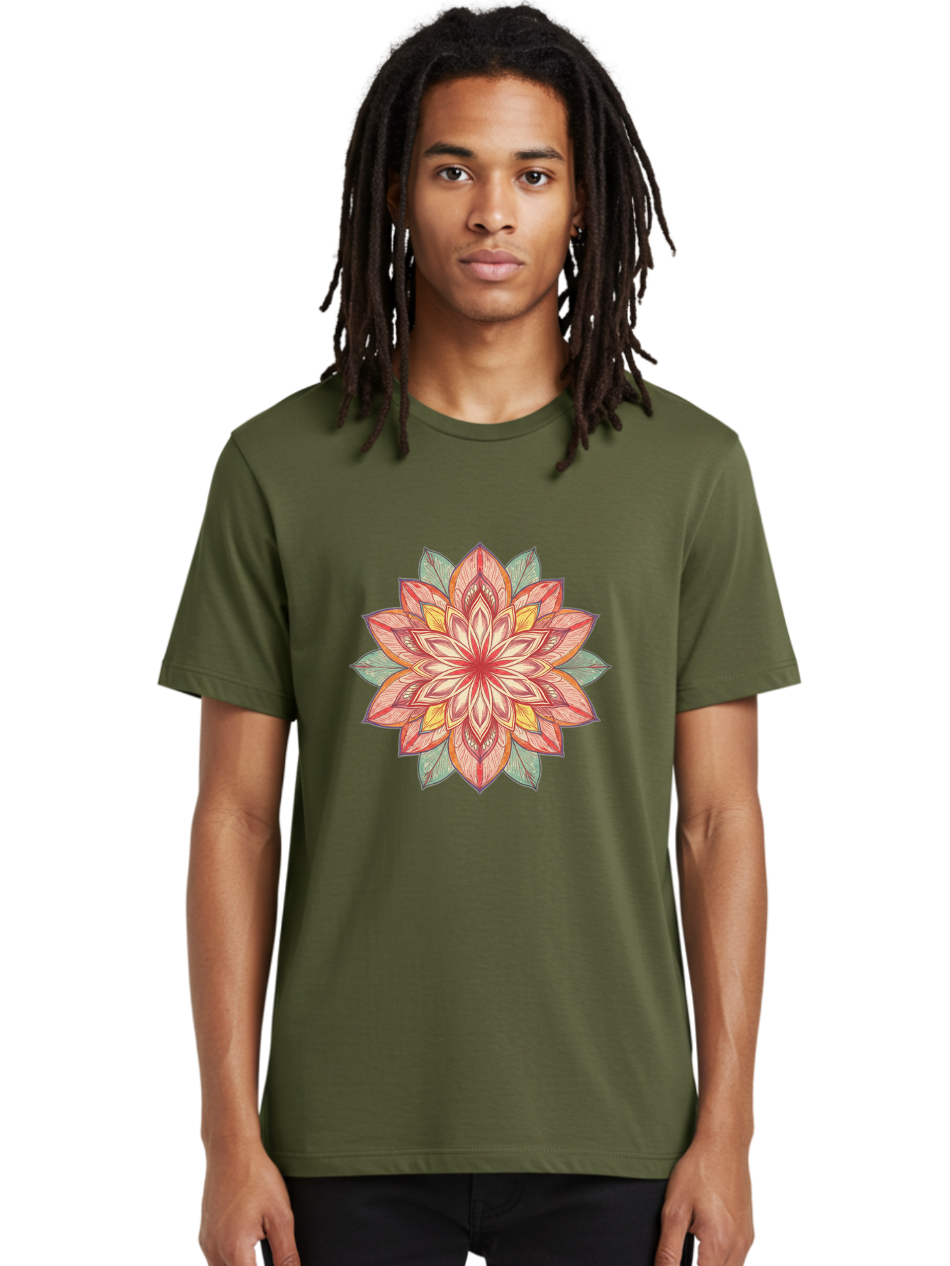 Mandala Men'S Graphic Tee, 100% Cotton, Comfortable Casual Summer Wear, Machine Washable, Vintage Camera, Old Camera, Antique Camera, Black Camera, Classic Photography, Photography Equipment, Nostalgic Device, Film Camera, Camera Art Baj094