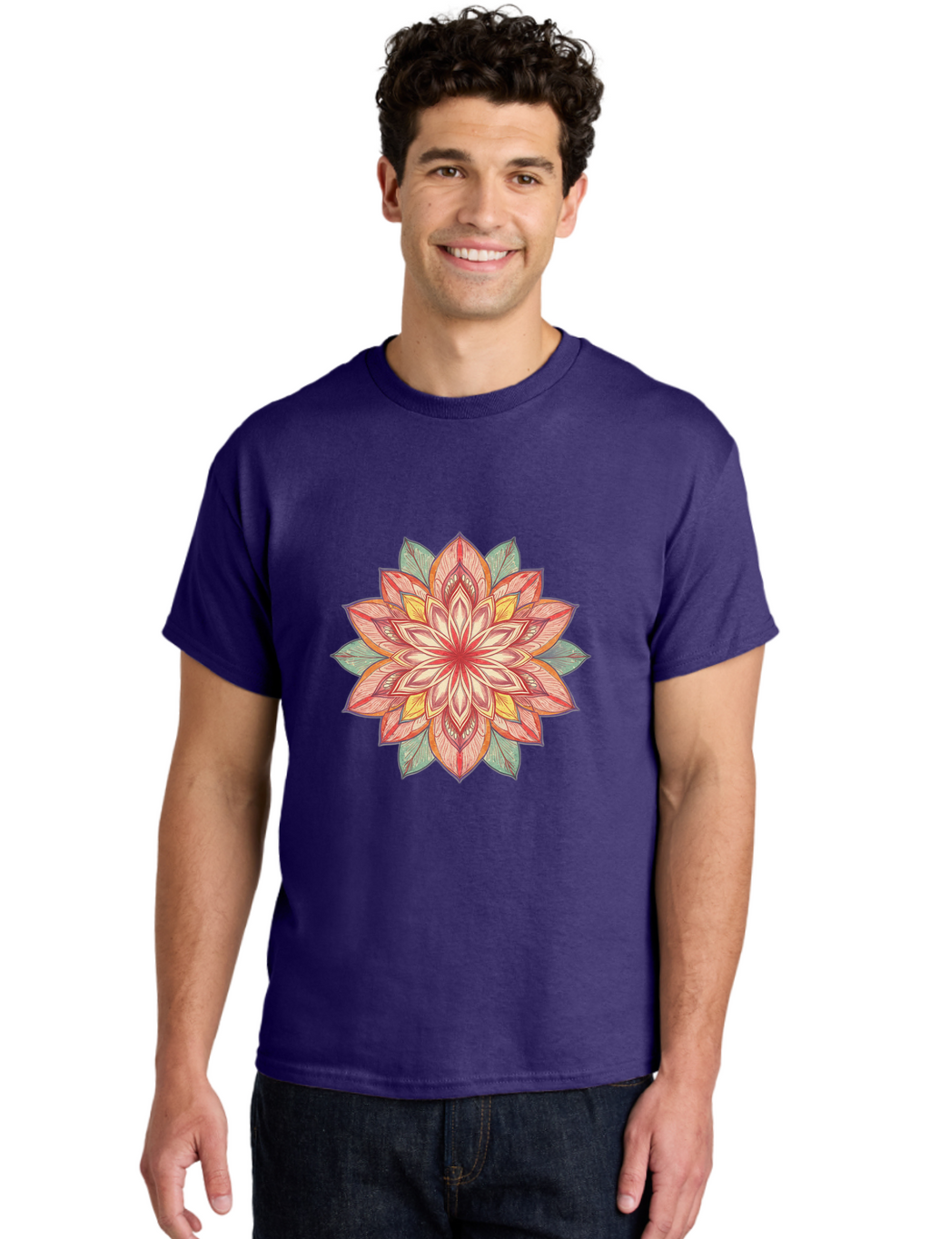Mandala Men'S Graphic Tee, 100% Cotton, Comfortable Casual Summer Wear, Machine Washable, Vintage Camera, Old Camera, Antique Camera, Black Camera, Classic Photography, Photography Equipment, Nostalgic Device, Film Camera, Camera Art Baj094