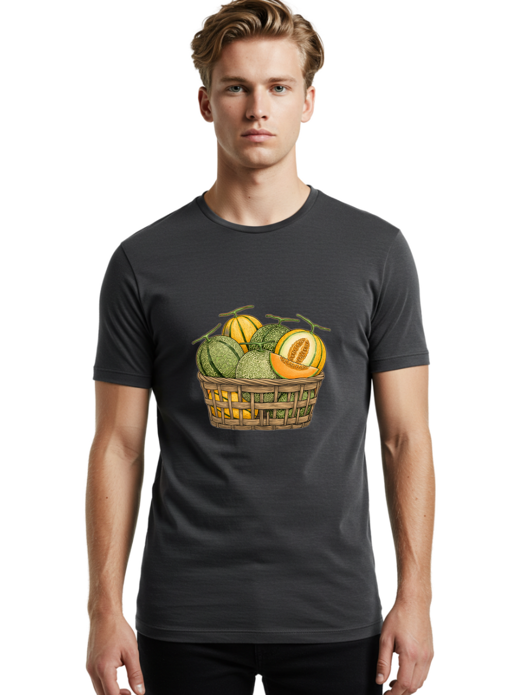 Melons-In-Basket Men'S Graphic Tee, 100% Cotton, Comfortable Casual Summer Wear, Machine Washable, Vintage Camera, Old Camera, Antique Camera, Black Camera, Classic Photography, Photography Equipment, Nostalgic Device, Film Camera, Camera Art Baj095