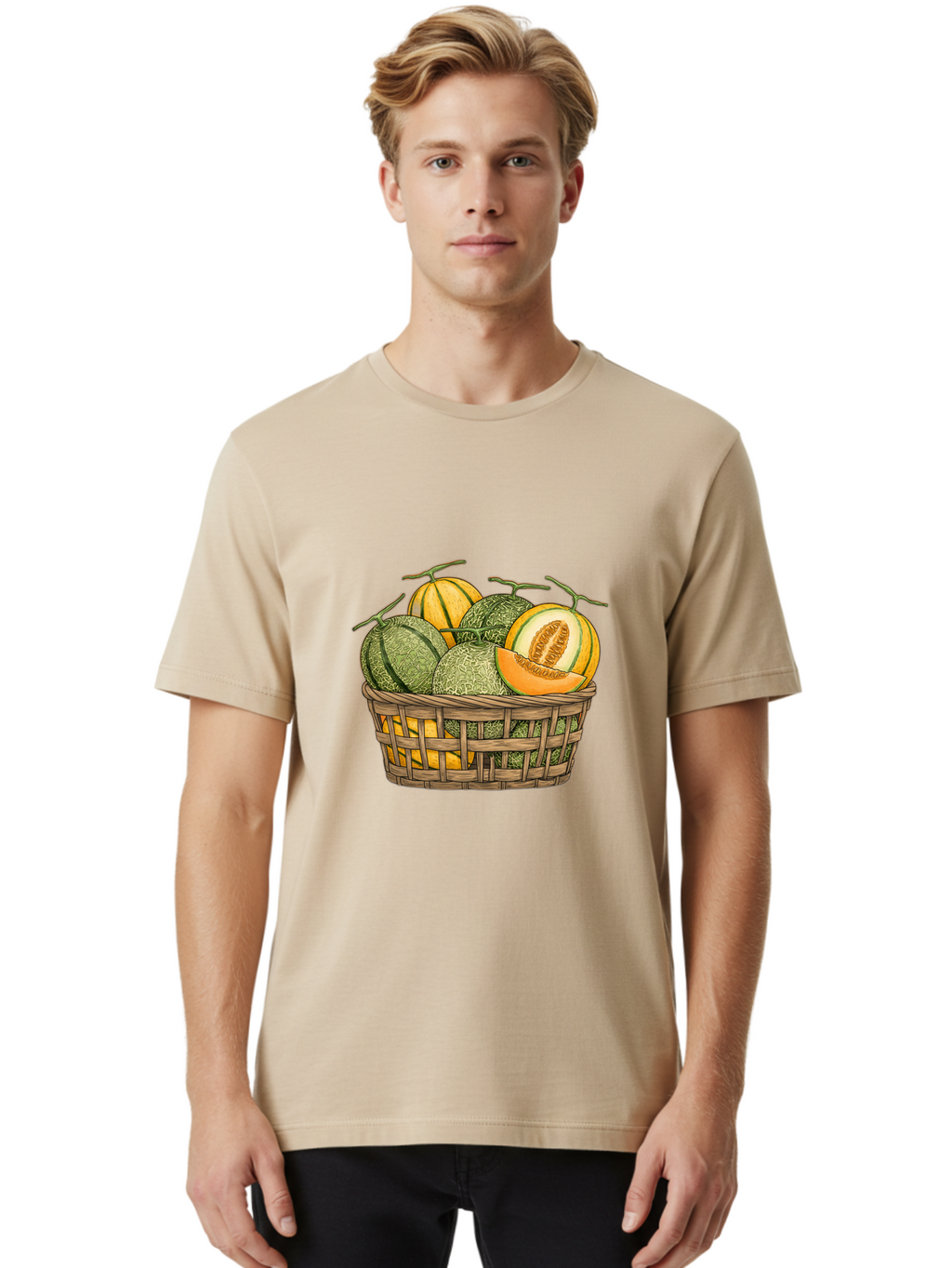 Melons-In-Basket Men'S Graphic Tee, 100% Cotton, Comfortable Casual Summer Wear, Machine Washable, Vintage Camera, Old Camera, Antique Camera, Black Camera, Classic Photography, Photography Equipment, Nostalgic Device, Film Camera, Camera Art Baj095