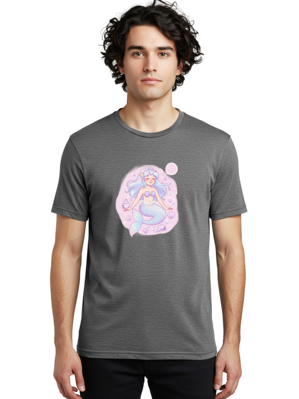 Mermaid-2 Men'S Graphic Tee, 100% Cotton, Comfortable Casual Summer Wear, Machine Washable, Vintage Camera, Old Camera, Antique Camera, Black Camera, Classic Photography, Photography Equipment, Nostalgic Device, Film Camera, Camera Art Baj100