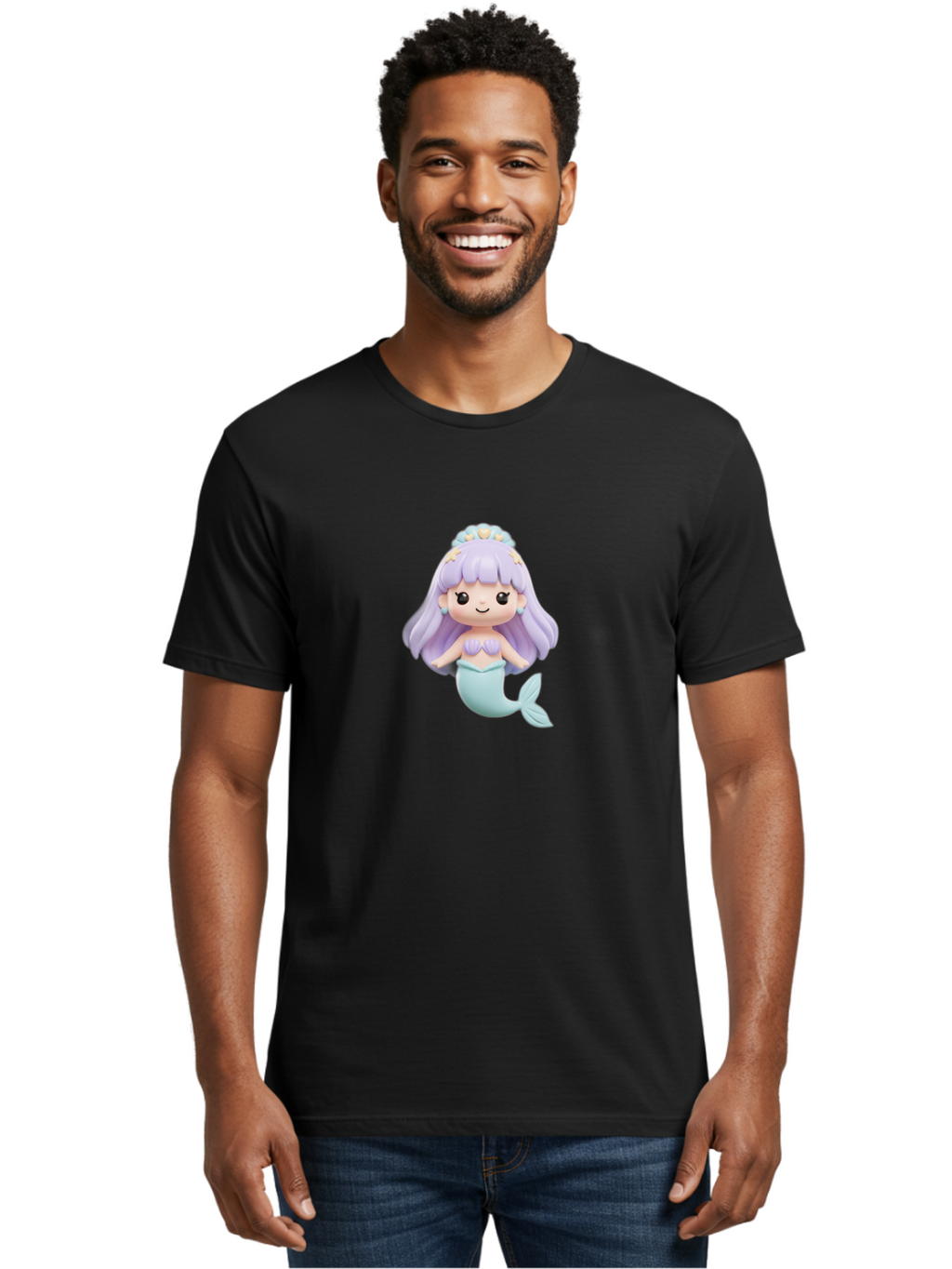 Mermaid-Figurine Men'S Graphic Tee, 100% Cotton, Comfortable Casual Summer Wear, Machine Washable, Vintage Camera, Old Camera, Antique Camera, Black Camera, Classic Photography, Photography Equipment, Nostalgic Device, Film Camera, Camera Art Baj102