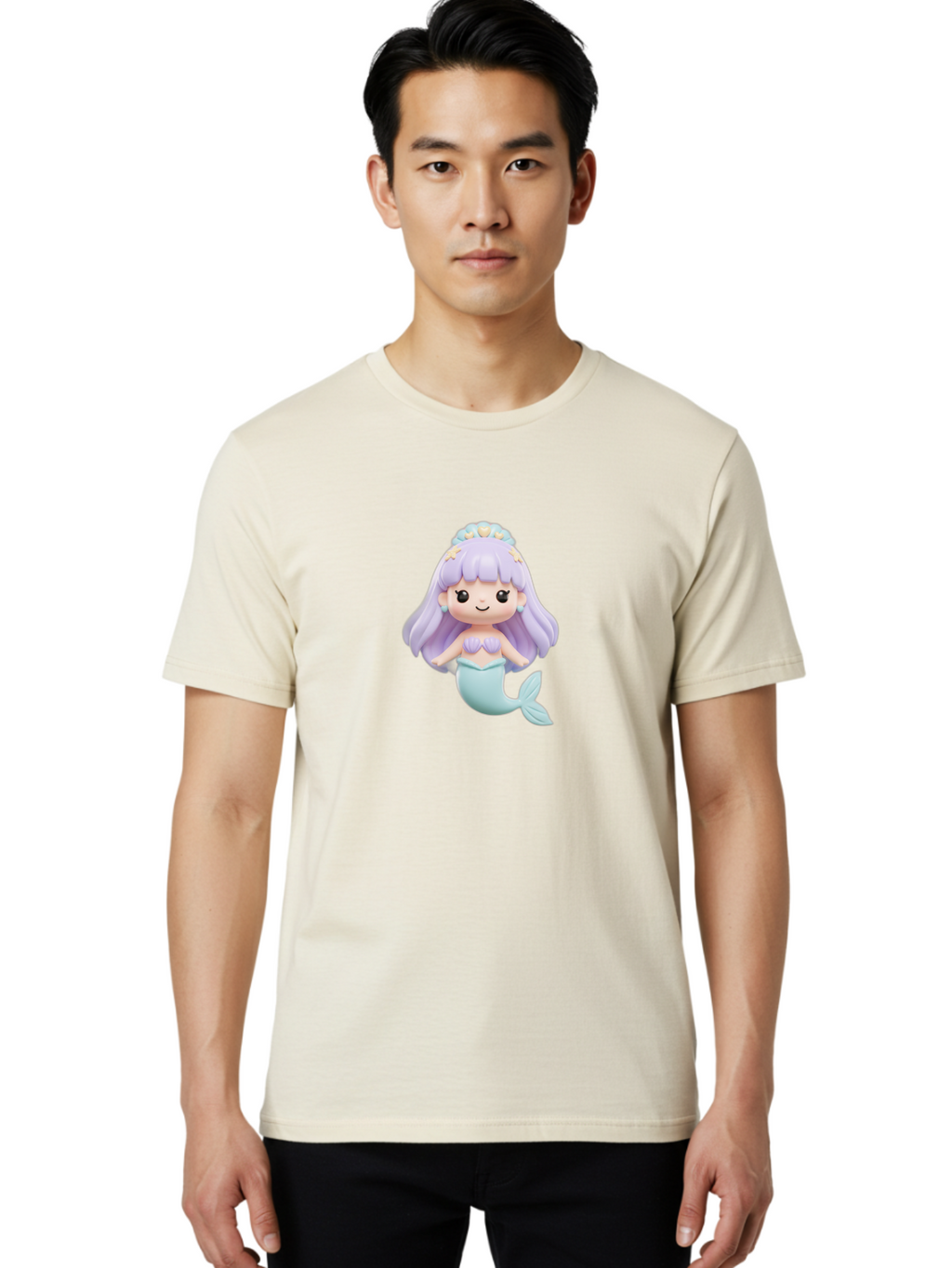 Mermaid-Figurine Men'S Graphic Tee, 100% Cotton, Comfortable Casual Summer Wear, Machine Washable, Vintage Camera, Old Camera, Antique Camera, Black Camera, Classic Photography, Photography Equipment, Nostalgic Device, Film Camera, Camera Art Baj102