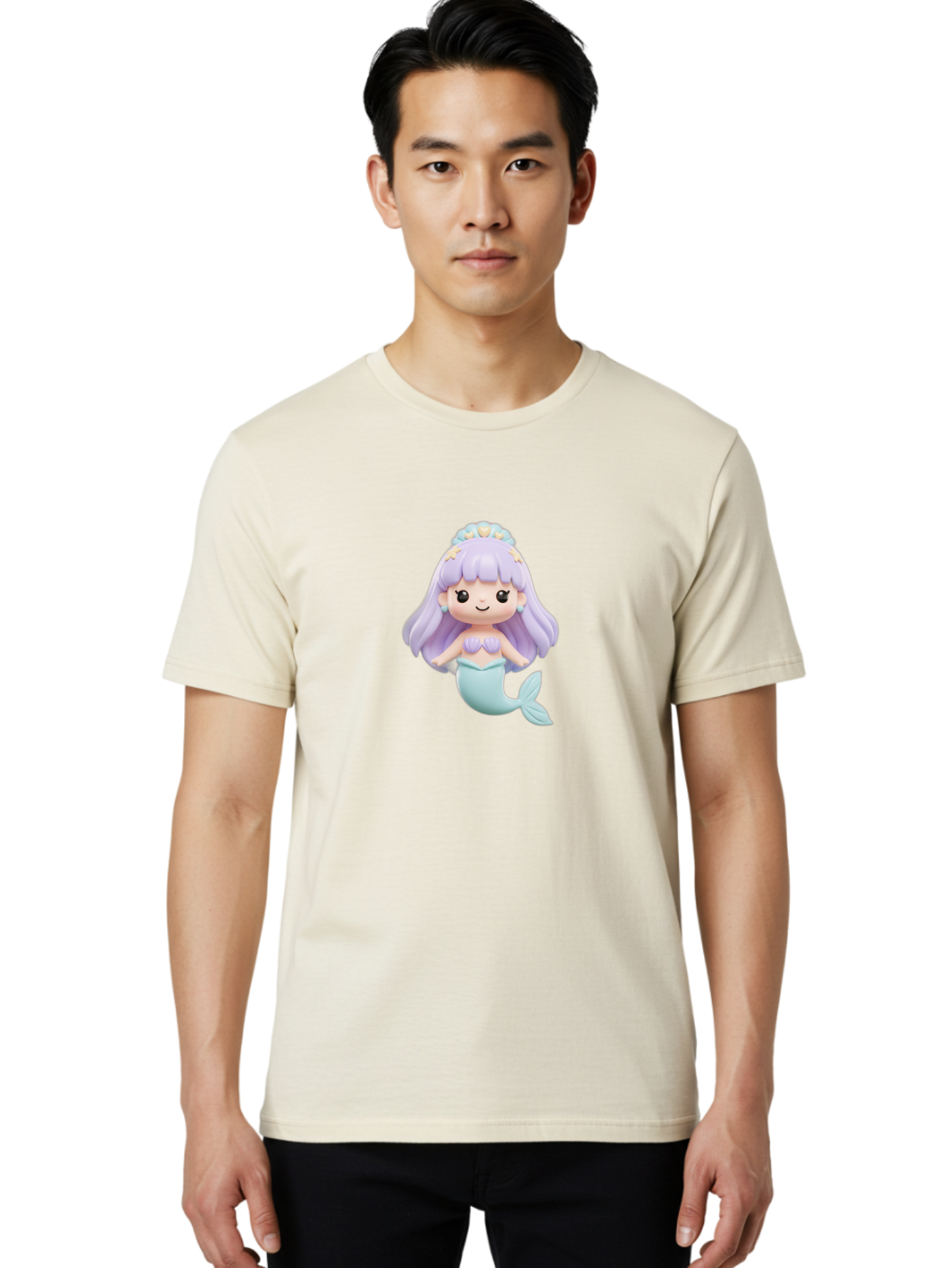 Mermaid-Figurine Men'S Graphic Tee, 100% Cotton, Comfortable Casual Summer Wear, Machine Washable, Vintage Camera, Old Camera, Antique Camera, Black Camera, Classic Photography, Photography Equipment, Nostalgic Device, Film Camera, Camera Art Baj102