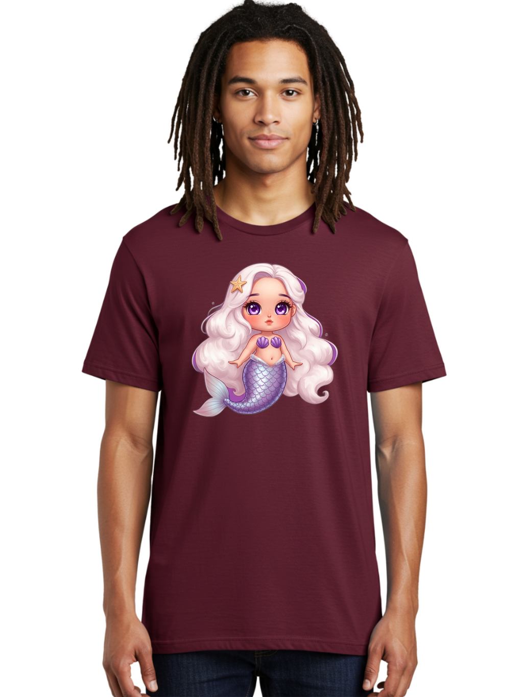Mermaid-Girl-1 Men'S Graphic Tee, 100% Cotton, Comfortable Casual Summer Wear, Machine Washable, Vintage Camera, Old Camera, Antique Camera, Black Camera, Classic Photography, Photography Equipment, Nostalgic Device, Film Camera, Camera Art Baj103
