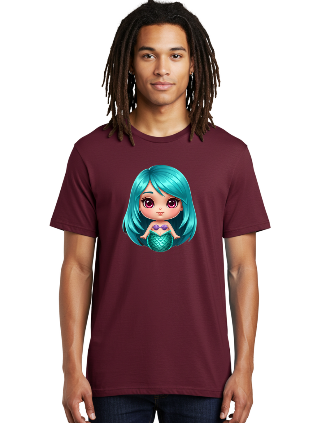 Mermaid-Girl-2 Men'S Graphic Tee, 100% Cotton, Comfortable Casual Summer Wear, Machine Washable, Vintage Camera, Old Camera, Antique Camera, Black Camera, Classic Photography, Photography Equipment, Nostalgic Device, Film Camera, Camera Art Baj104