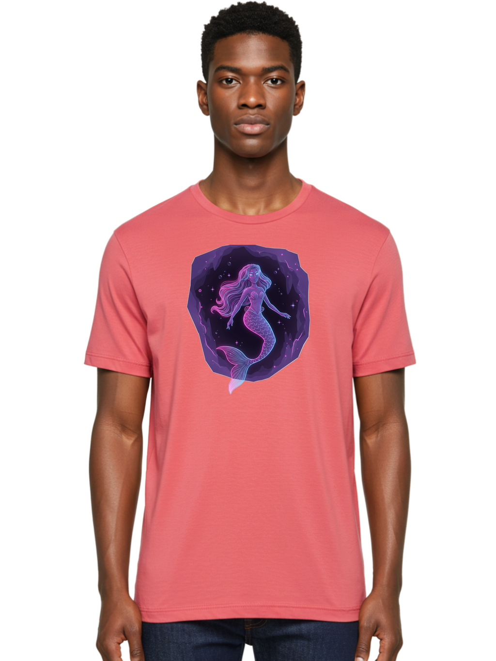 Mermaid-In-Purple Men'S Graphic Tee, 100% Cotton, Comfortable Casual Summer Wear, Machine Washable, Vintage Camera, Old Camera, Antique Camera, Black Camera, Classic Photography, Photography Equipment, Nostalgic Device, Film Camera, Camera Art Baj107