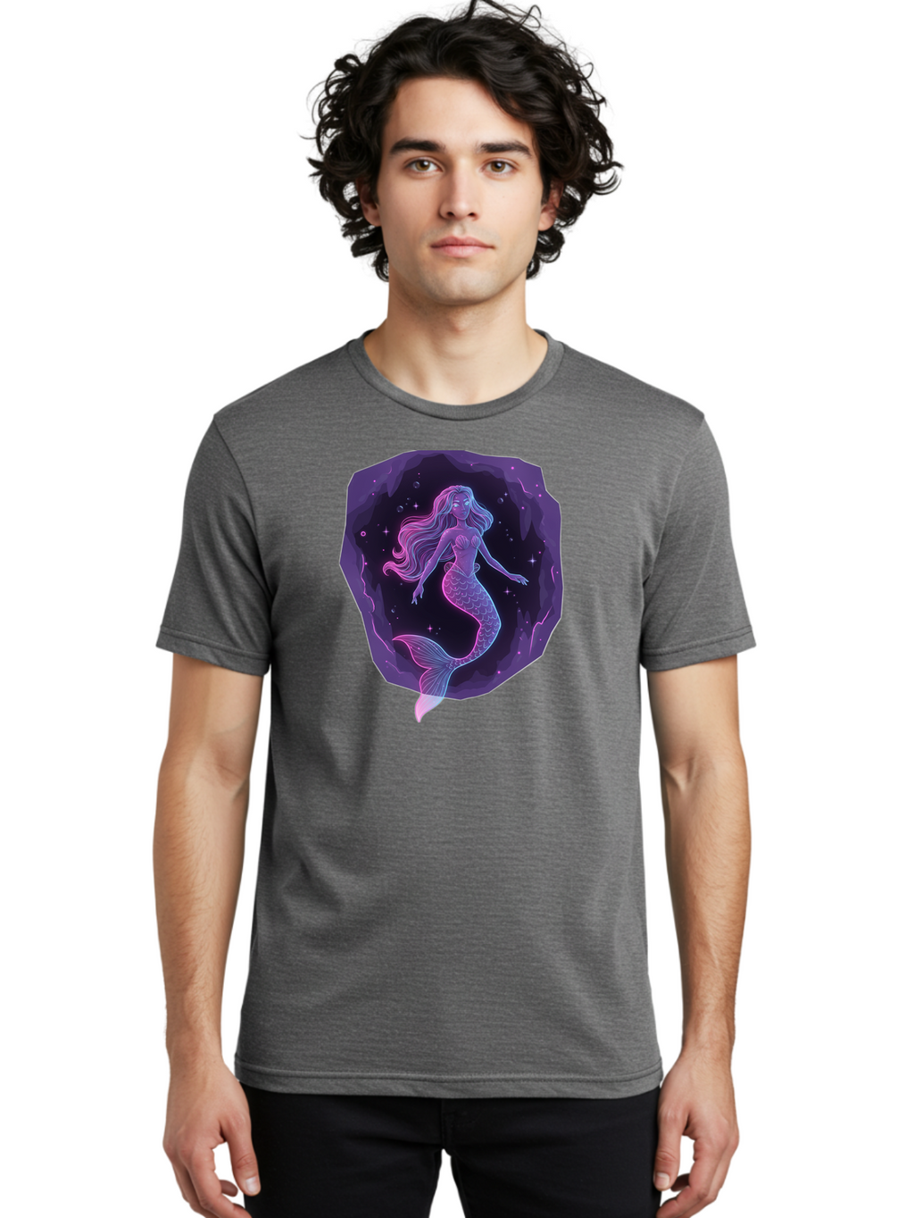 Mermaid-In-Purple Men'S Graphic Tee, 100% Cotton, Comfortable Casual Summer Wear, Machine Washable, Vintage Camera, Old Camera, Antique Camera, Black Camera, Classic Photography, Photography Equipment, Nostalgic Device, Film Camera, Camera Art Baj107