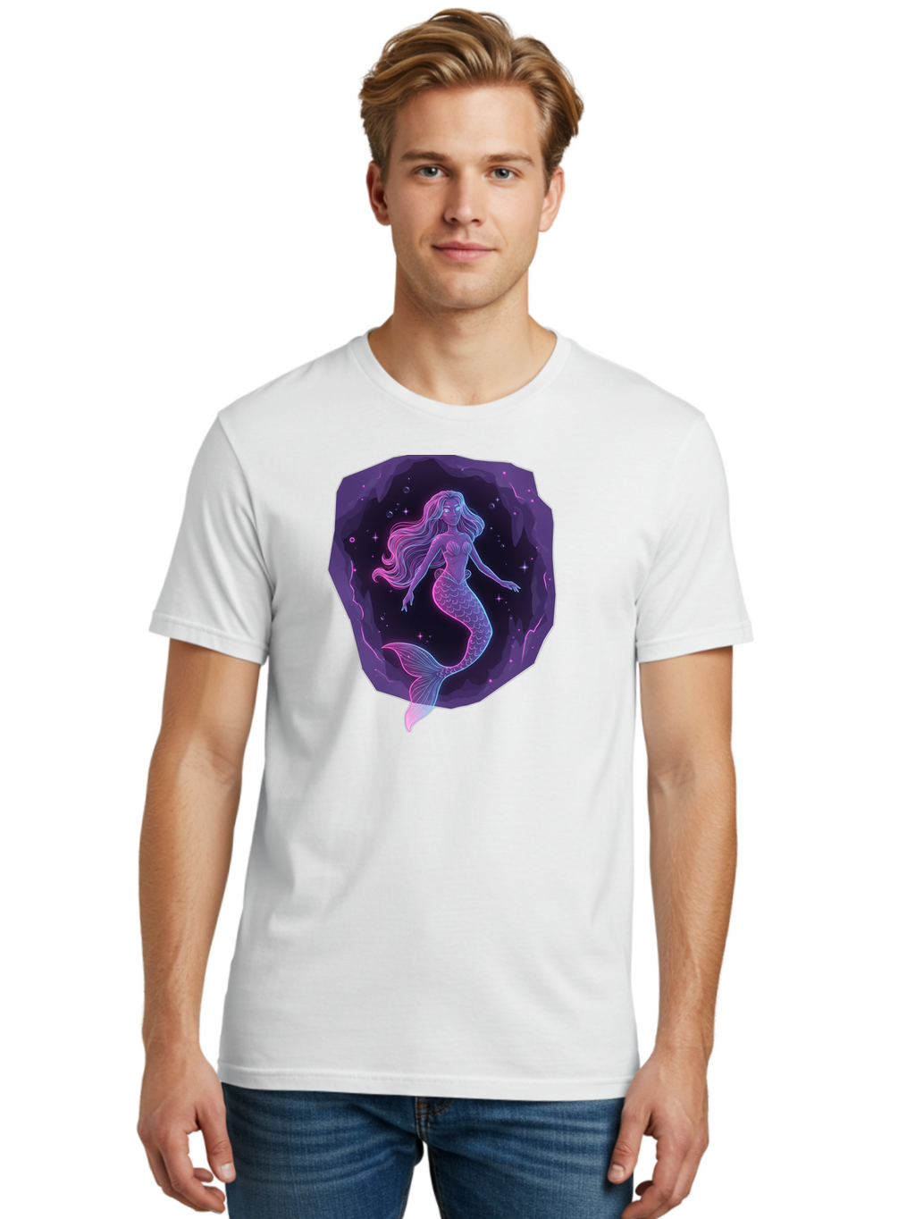 Mermaid-In-Purple Men'S Graphic Tee, 100% Cotton, Comfortable Casual Summer Wear, Machine Washable, Vintage Camera, Old Camera, Antique Camera, Black Camera, Classic Photography, Photography Equipment, Nostalgic Device, Film Camera, Camera Art Baj107
