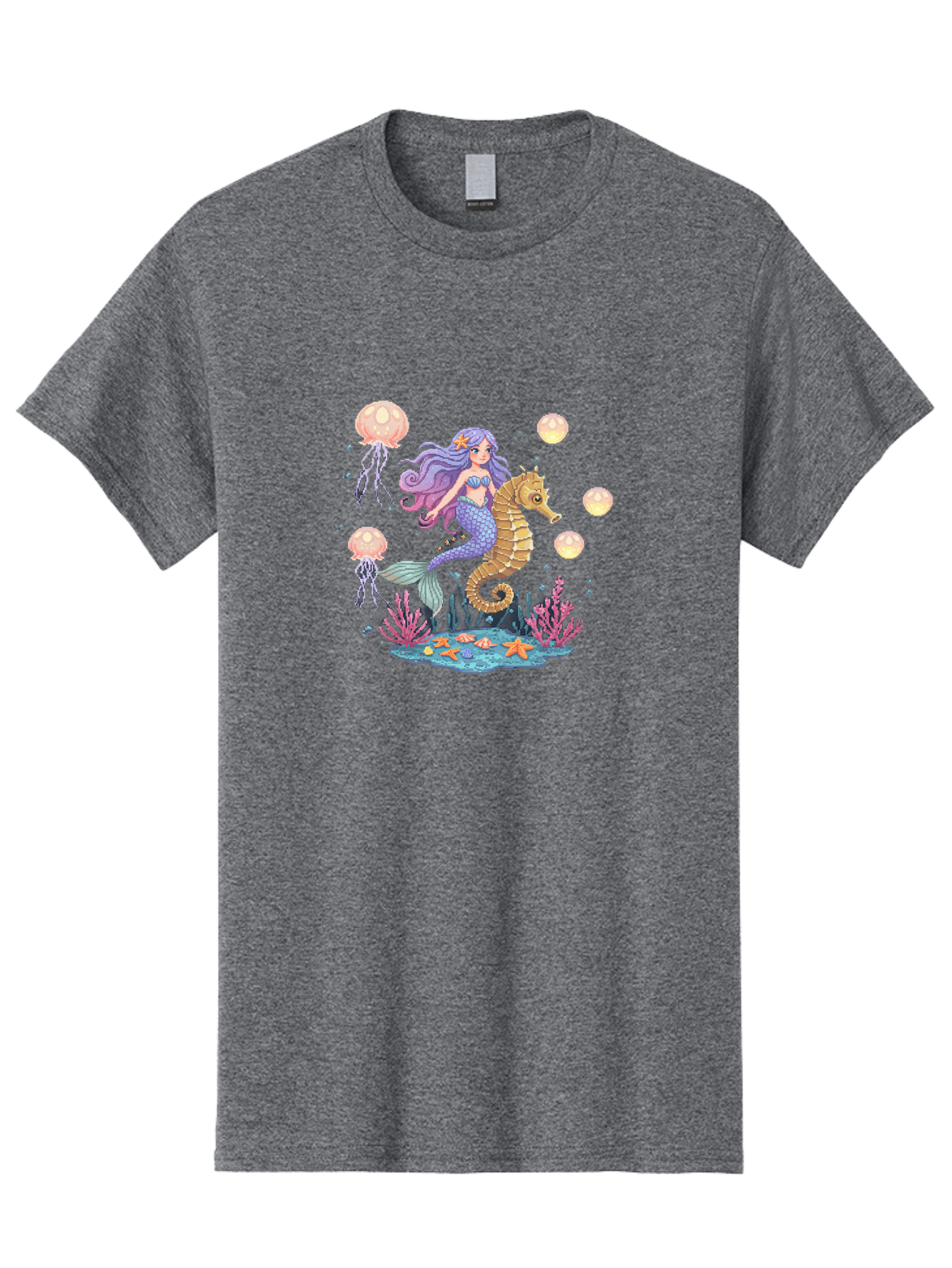 Mermaid-Riding-Seahorse Men'S Graphic Tee, 100% Cotton, Comfortable Casual Summer Wear, Machine Washable, Vintage Camera, Old Camera, Antique Camera, Black Camera, Classic Photography, Photography Equipment, Nostalgic Device, Film Camera, Baj109