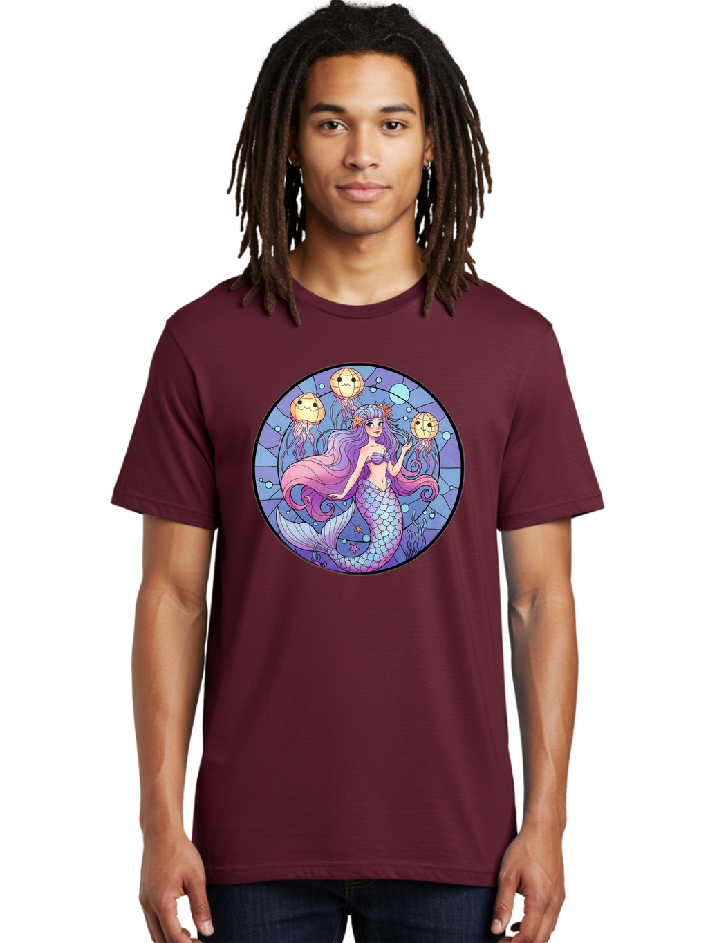 Mermaid-With-Jellyfish Men'S Graphic Tee, 100% Cotton, Comfortable Casual Summer Wear, Machine Washable, Vintage Camera, Old Camera, Antique Camera, Black Camera, Classic Photography, Photography Equipment, Nostalgic Device, Film Camera, Baj111