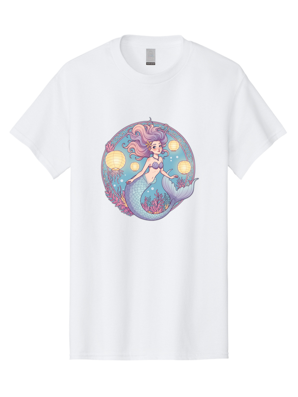 Mermaid-With-Lanterns Men'S Graphic Tee, 100% Cotton, Comfortable Casual Summer Wear, Machine Washable, Vintage Camera, Old Camera, Antique Camera, Black Camera, Classic Photography, Photography Equipment, Nostalgic Device, Film Camera, Baj113