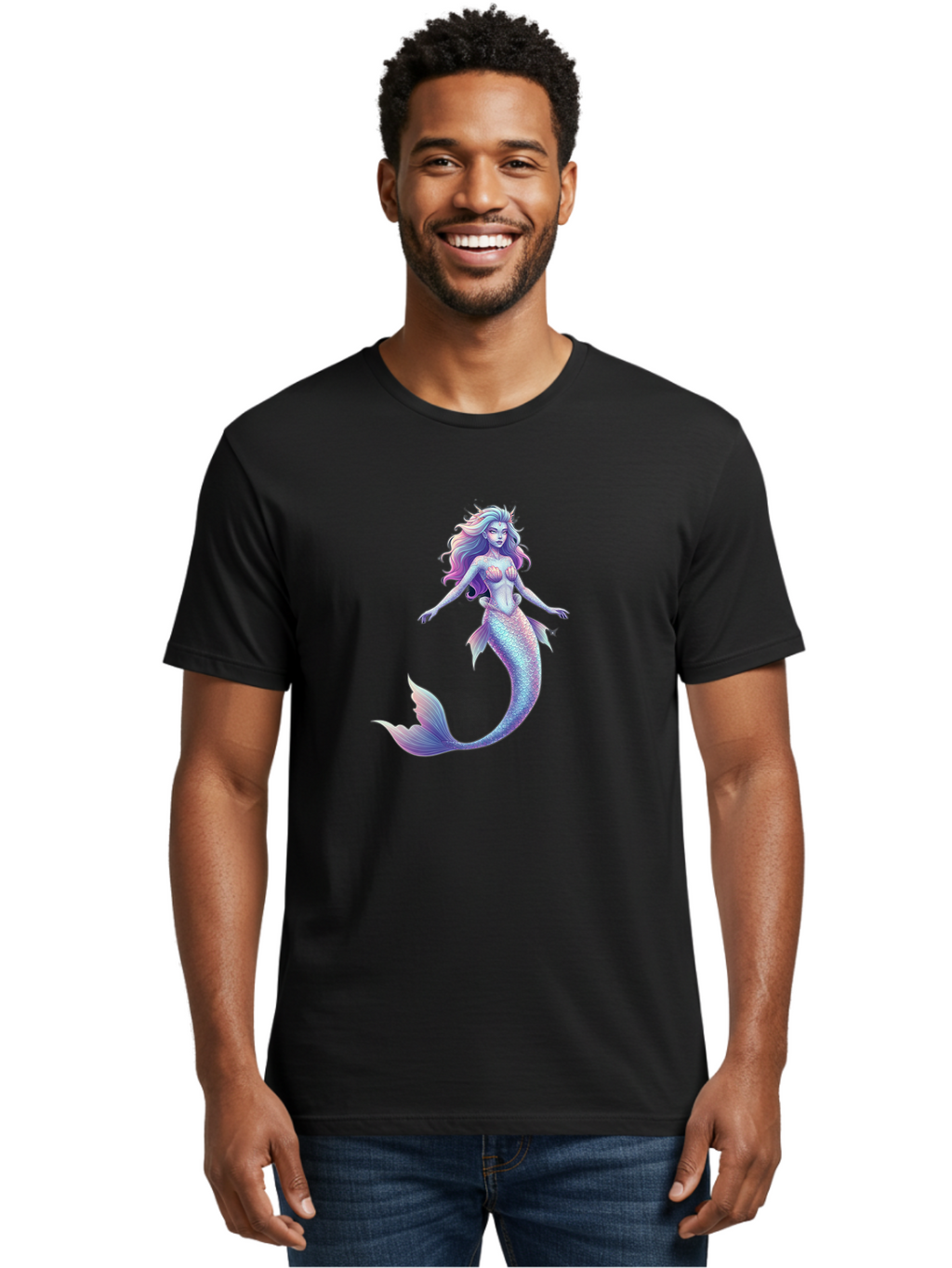 Mermaid Men'S Graphic Tee, 100% Cotton, Comfortable Casual Summer Wear, Machine Washable, Vintage Camera, Old Camera, Antique Camera, Black Camera, Classic Photography, Photography Equipment, Nostalgic Device, Film Camera, Camera Art Baj115