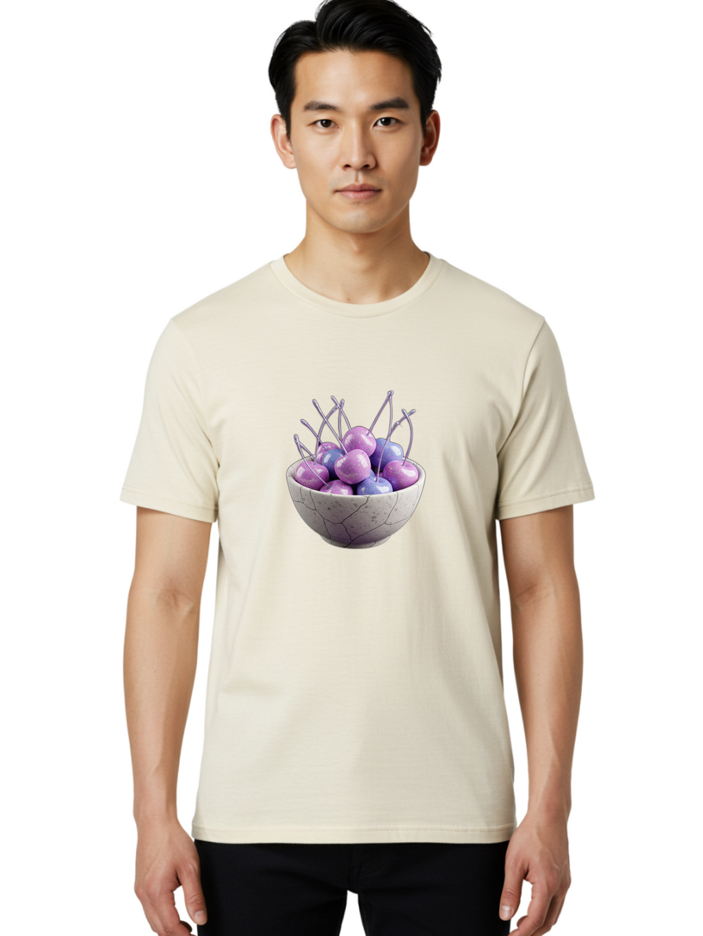 Metallic-Cherries Men'S Graphic Tee, 100% Cotton, Comfortable Casual Summer Wear, Machine Washable, Vintage Camera, Old Camera, Antique Camera, Black Camera, Classic Photography, Photography Equipment, Nostalgic Device, Film Camera, Camera Art Baj116