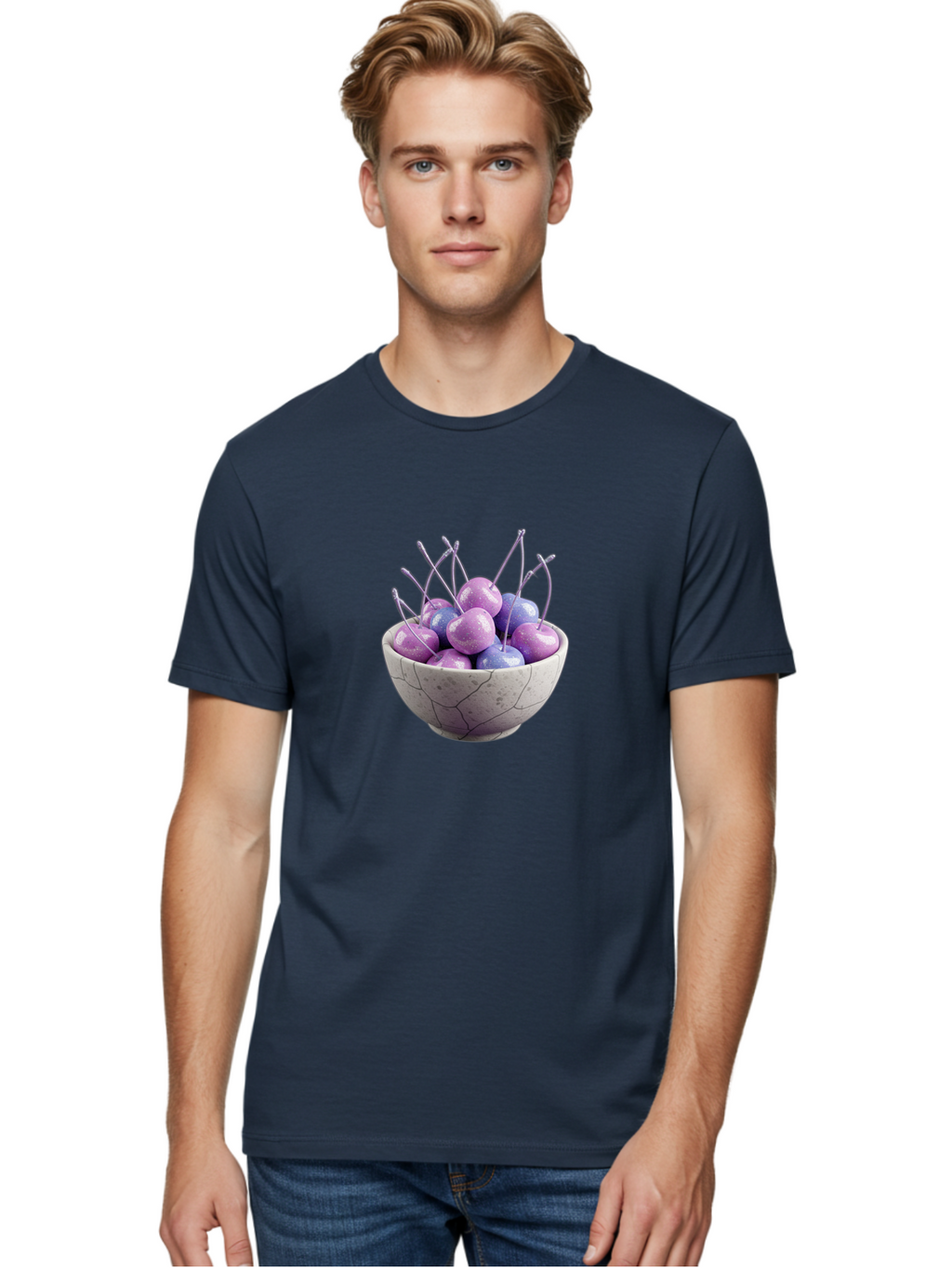 Metallic-Cherries Men'S Graphic Tee, 100% Cotton, Comfortable Casual Summer Wear, Machine Washable, Vintage Camera, Old Camera, Antique Camera, Black Camera, Classic Photography, Photography Equipment, Nostalgic Device, Film Camera, Camera Art Baj116