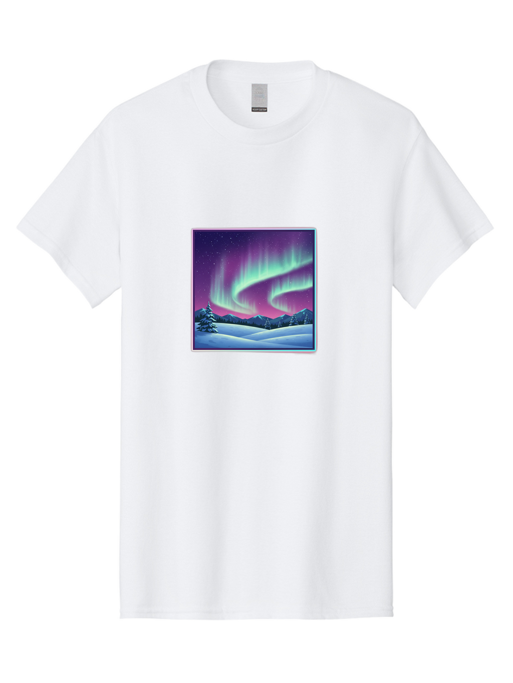 Northern-Lights-2 Men'S Graphic Tee, 100% Cotton, Comfortable Casual Summer Wear, Machine Washable, Vintage Camera, Old Camera, Antique Camera, Black Camera, Classic Photography, Photography Equipment, Nostalgic Device, Film Camera, Camera Art Baj127
