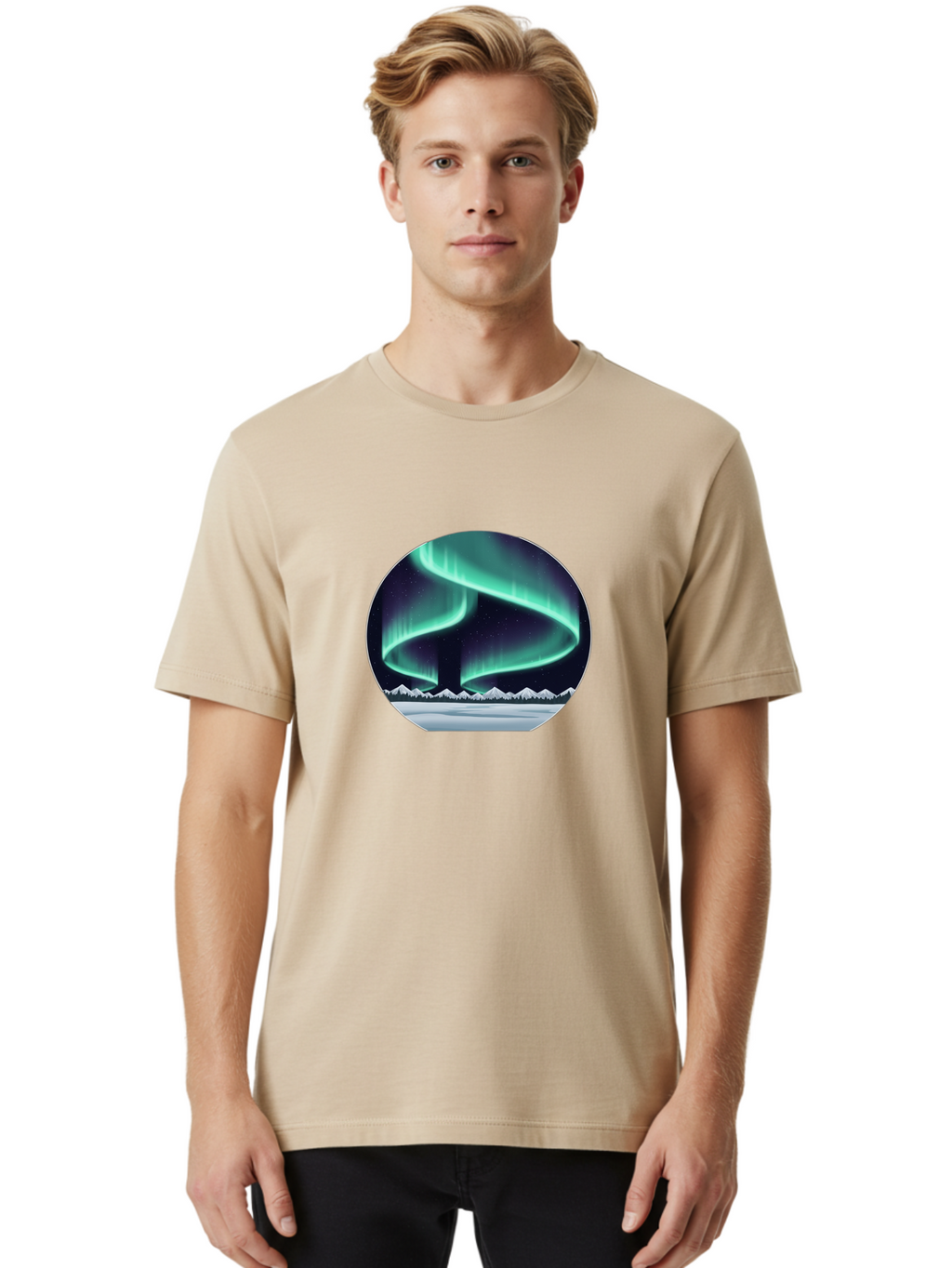 Northern-Lights Men'S Graphic Tee, 100% Cotton, Comfortable Casual Summer Wear, Machine Washable, Vintage Camera, Old Camera, Antique Camera, Black Camera, Classic Photography, Photography Equipment, Nostalgic Device, Film Camera, Camera Art Baj128