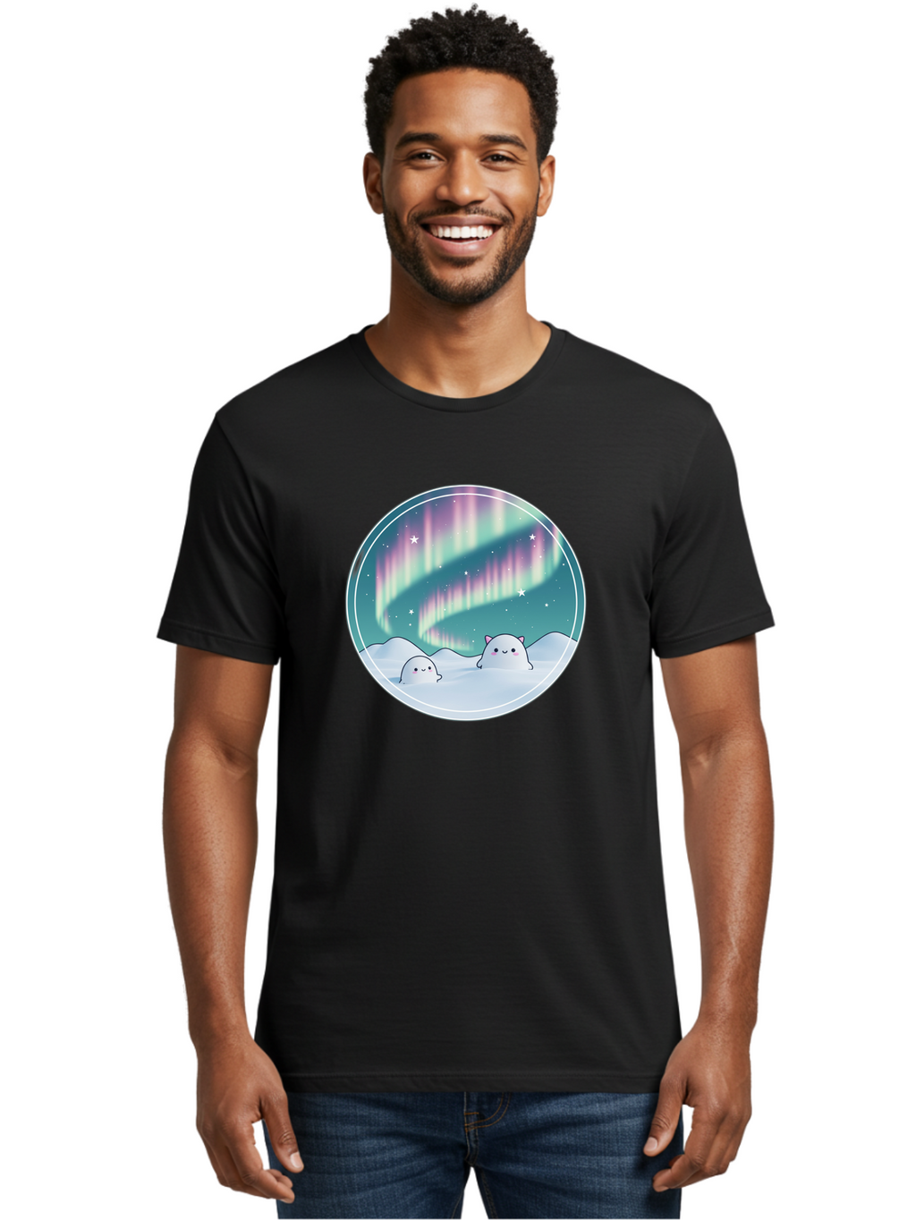 Nyan-Cat-Aurora Men'S Graphic Tee, 100% Cotton, Comfortable Casual Summer Wear, Machine Washable, Vintage Camera, Old Camera, Antique Camera, Black Camera, Classic Photography, Photography Equipment, Nostalgic Device, Film Camera, Camera Art Baj129