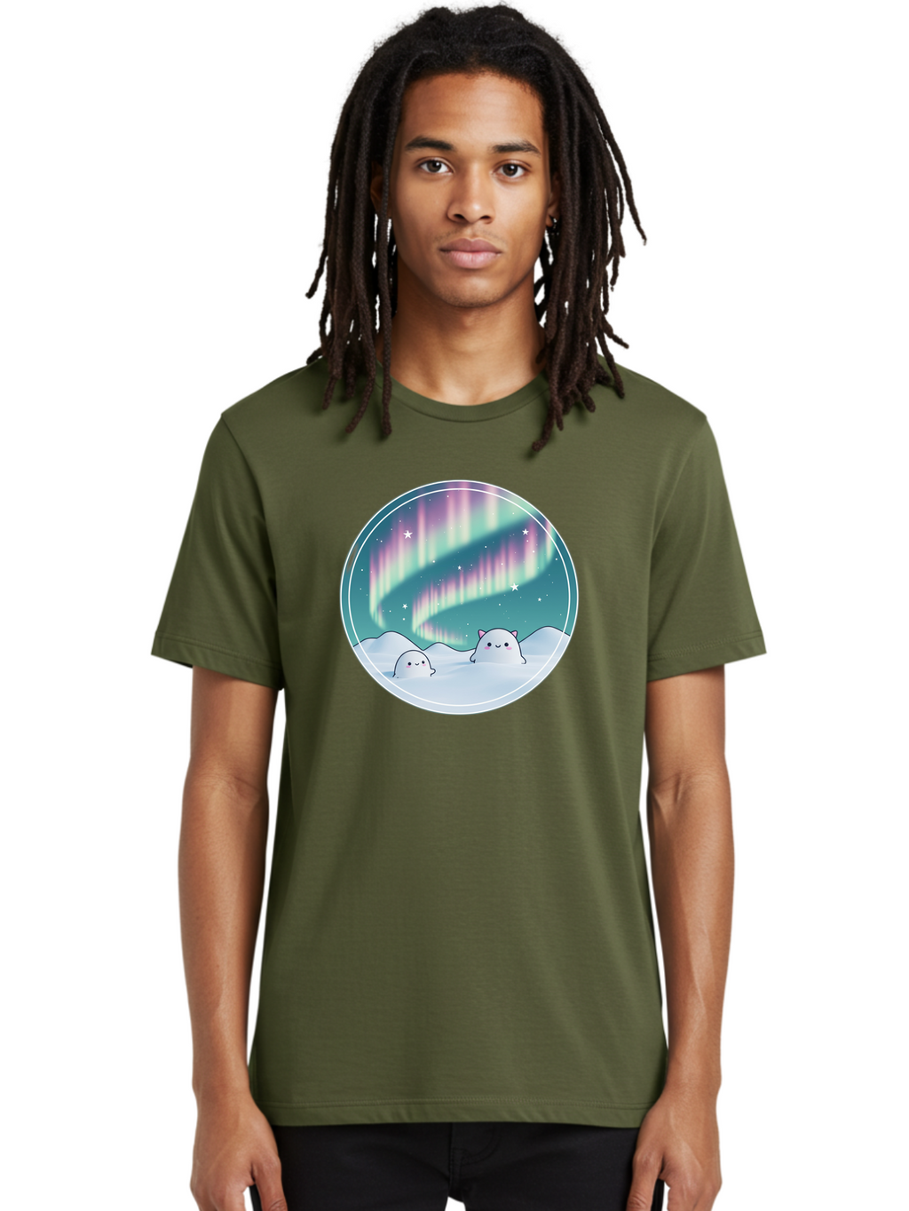 Nyan-Cat-Aurora Men'S Graphic Tee, 100% Cotton, Comfortable Casual Summer Wear, Machine Washable, Vintage Camera, Old Camera, Antique Camera, Black Camera, Classic Photography, Photography Equipment, Nostalgic Device, Film Camera, Camera Art Baj129