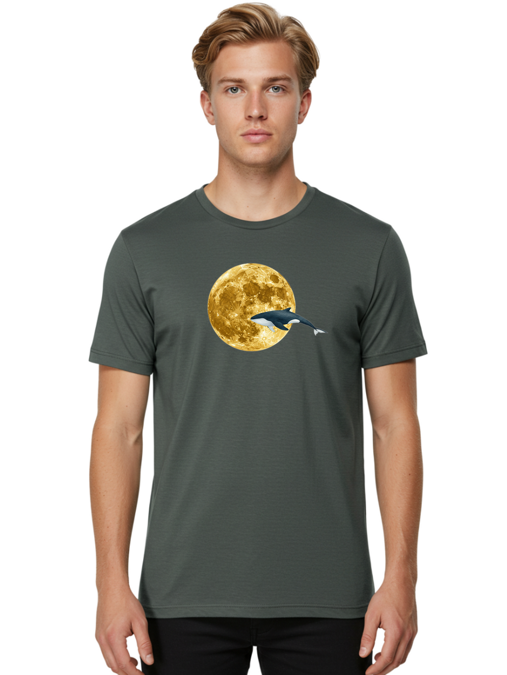 Orca-Jumping-Over-Moon Men'S Graphic Tee, 100% Cotton, Comfortable Casual Summer Wear, Machine Washable, Vintage Camera, Old Camera, Antique Camera, Black Camera, Classic Photography, Photography Equipment, Nostalgic Device, Film Camera, Baj133