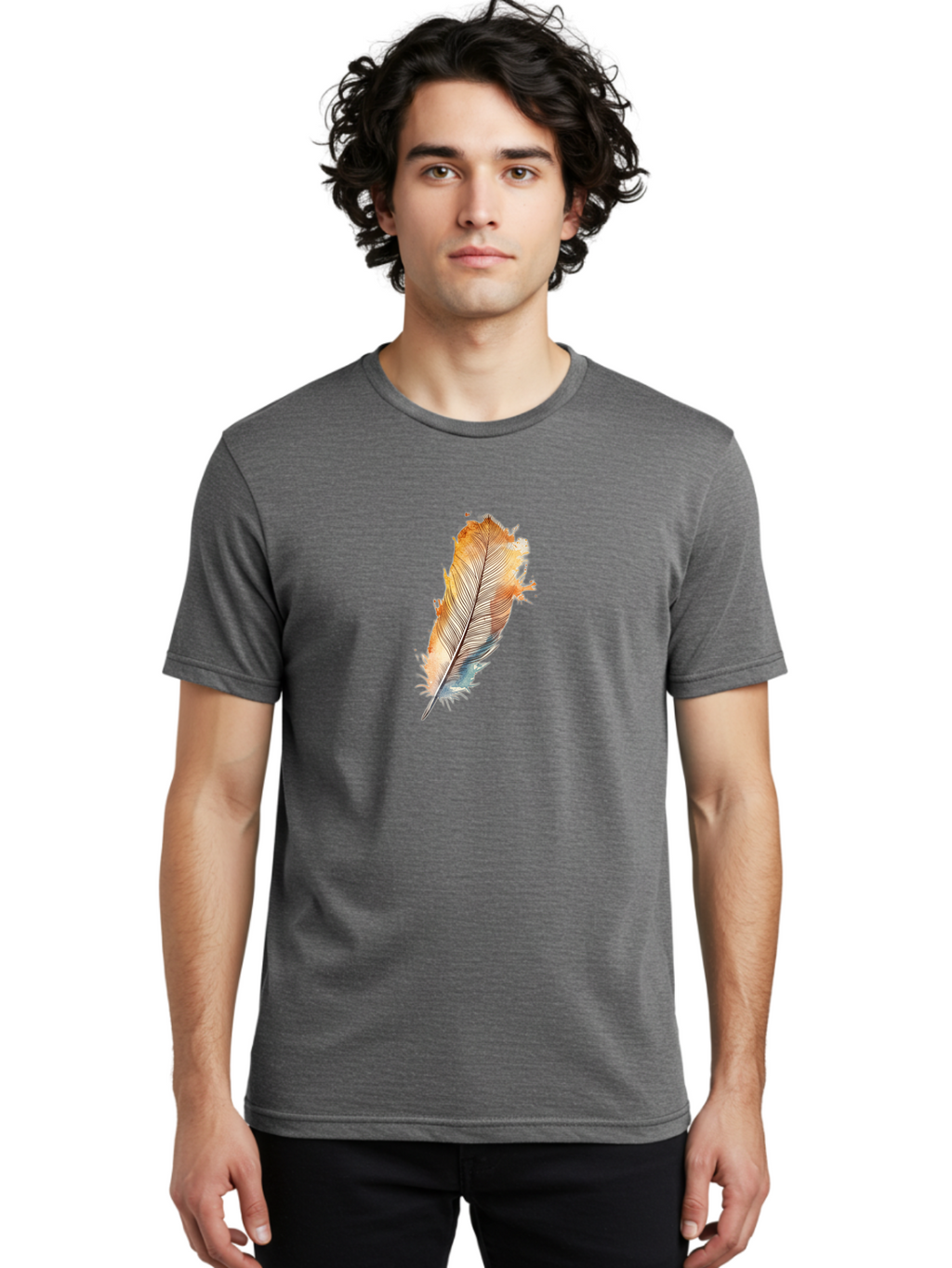 Painted-Feather Men'S Graphic Tee, 100% Cotton, Comfortable Casual Summer Wear, Machine Washable, Vintage Camera, Old Camera, Antique Camera, Black Camera, Classic Photography, Photography Equipment, Nostalgic Device, Film Camera, Camera Art Baj140