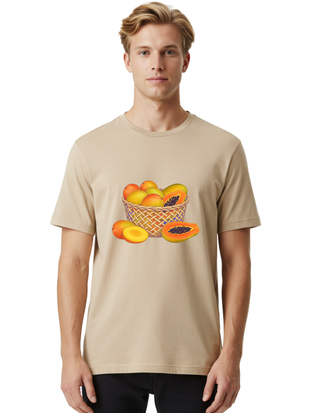 Papaya-Basket Men'S Graphic Tee, 100% Cotton, Comfortable Casual Summer Wear, Machine Washable, Vintage Camera, Old Camera, Antique Camera, Black Camera, Classic Photography, Photography Equipment, Nostalgic Device, Film Camera, Camera Art Baj143