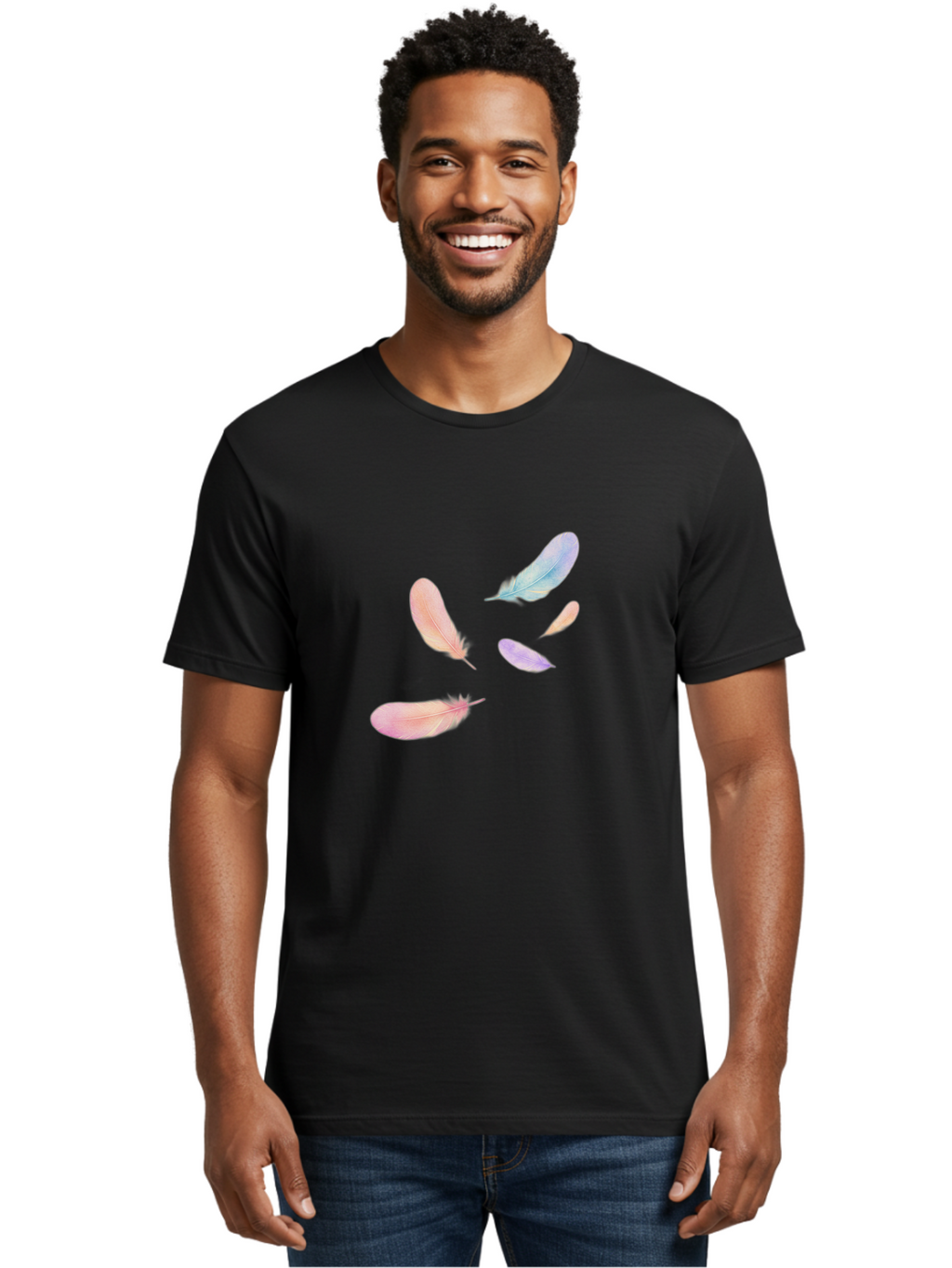 Pastel-Feathers Men'S Graphic Tee, 100% Cotton, Comfortable Casual Summer Wear, Machine Washable, Vintage Camera, Old Camera, Antique Camera, Black Camera, Classic Photography, Photography Equipment, Nostalgic Device, Film Camera, Camera Art Baj145
