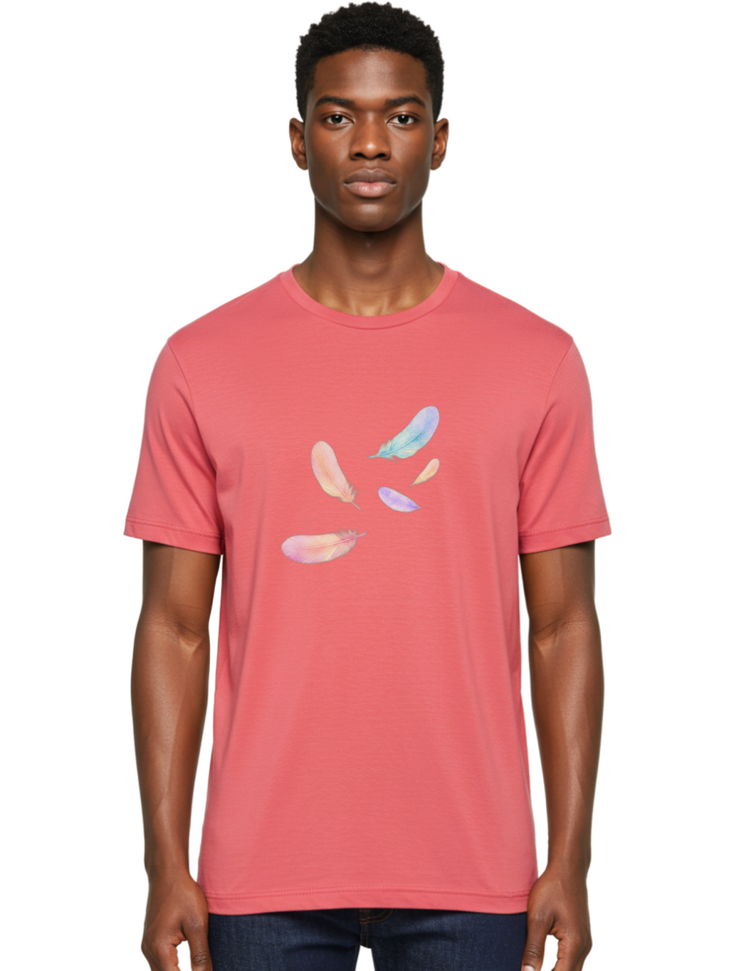 Pastel-Feathers Men'S Graphic Tee, 100% Cotton, Comfortable Casual Summer Wear, Machine Washable, Vintage Camera, Old Camera, Antique Camera, Black Camera, Classic Photography, Photography Equipment, Nostalgic Device, Film Camera, Camera Art Baj145