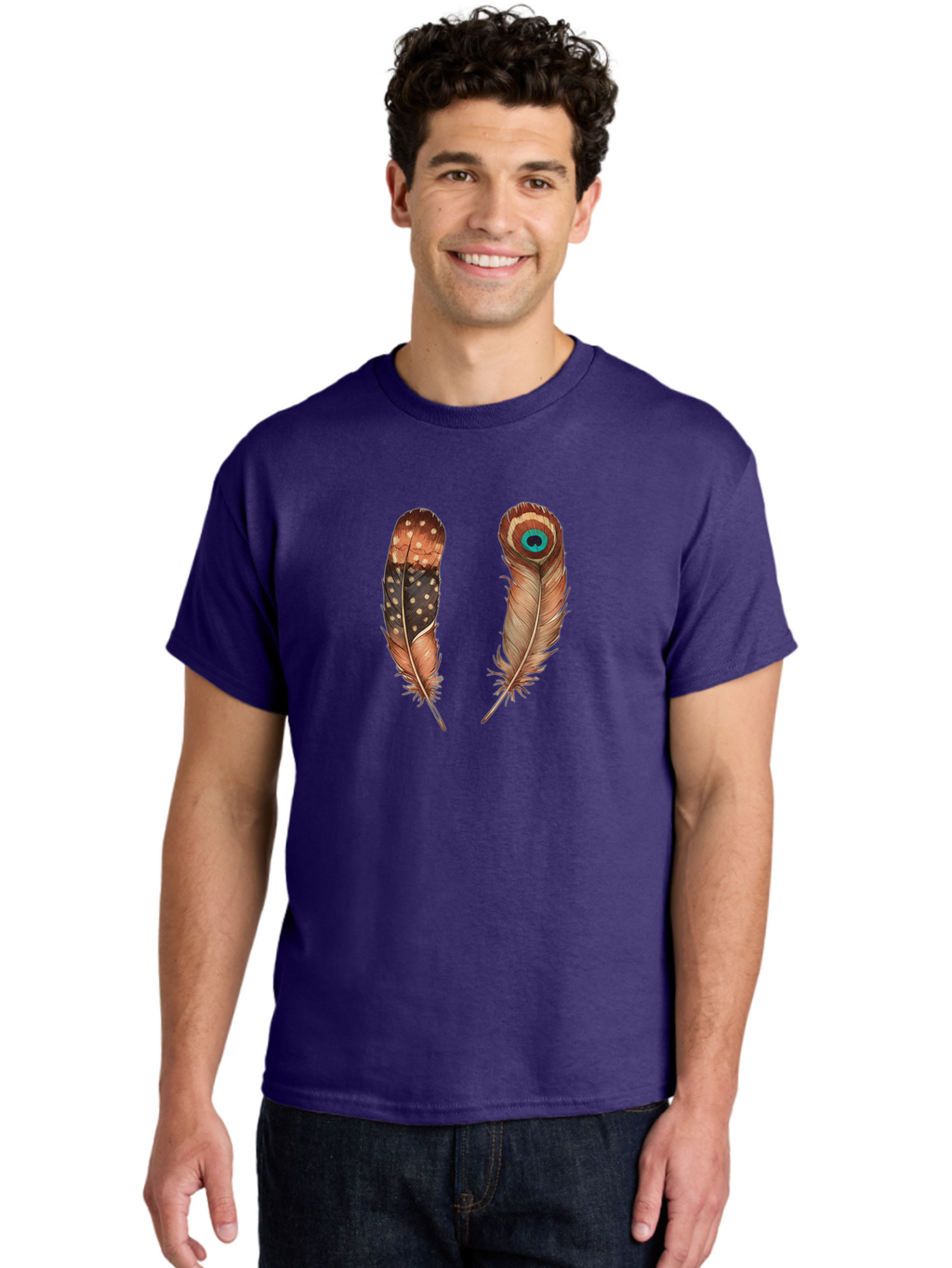 Peacock-Feathers-2 Men'S Graphic Tee, 100% Cotton, Comfortable Casual Summer Wear, Machine Washable, Vintage Camera, Old Camera, Antique Camera, Black Camera, Classic Photography, Photography Equipment, Nostalgic Device, Film Camera, Baj152