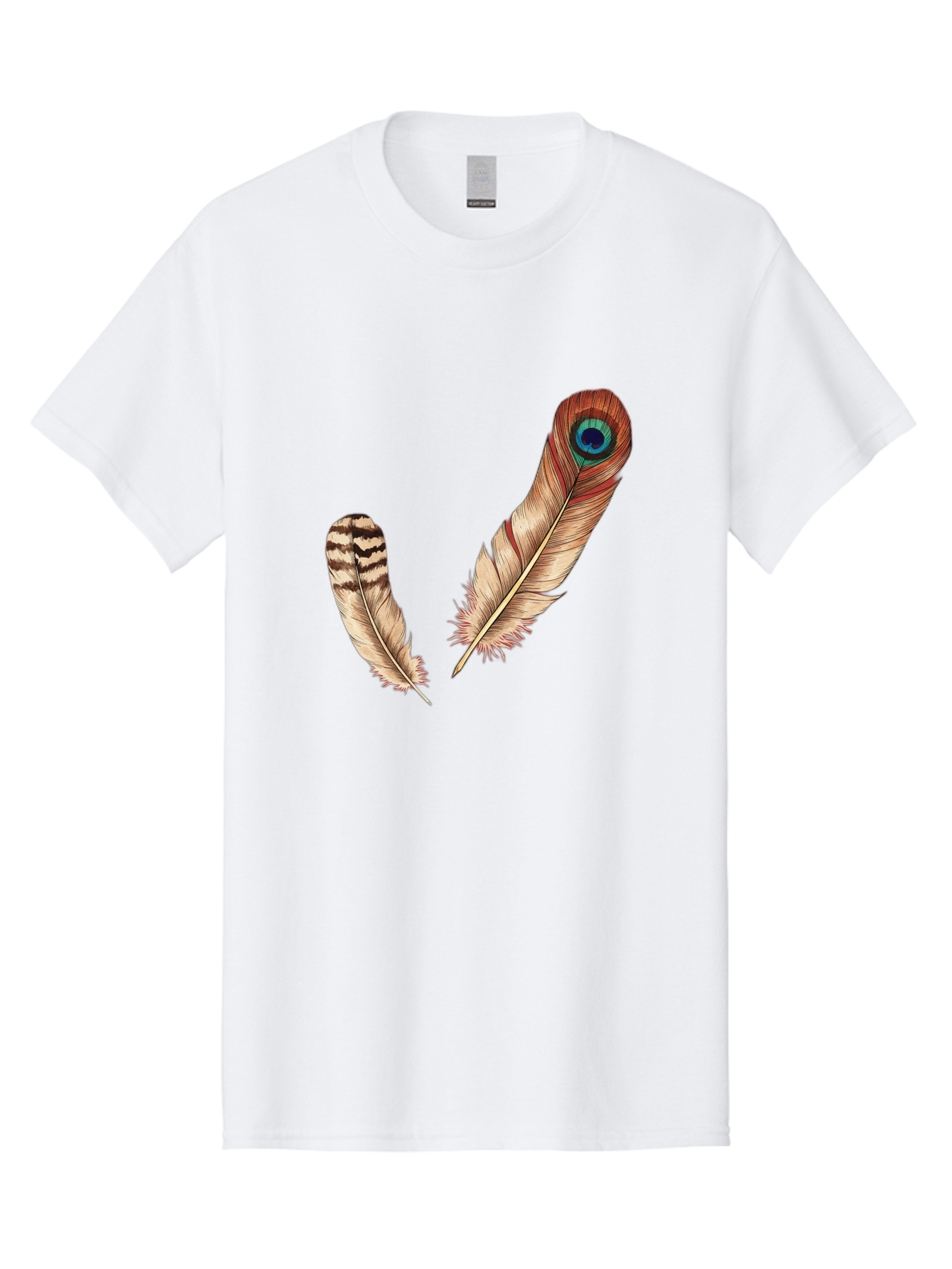 Peacock-Feathers-4 Men'S Graphic Tee, 100% Cotton, Comfortable Casual Summer Wear, Machine Washable, Vintage Camera, Old Camera, Antique Camera, Black Camera, Classic Photography, Photography Equipment, Nostalgic Device, Film Camera, Baj154