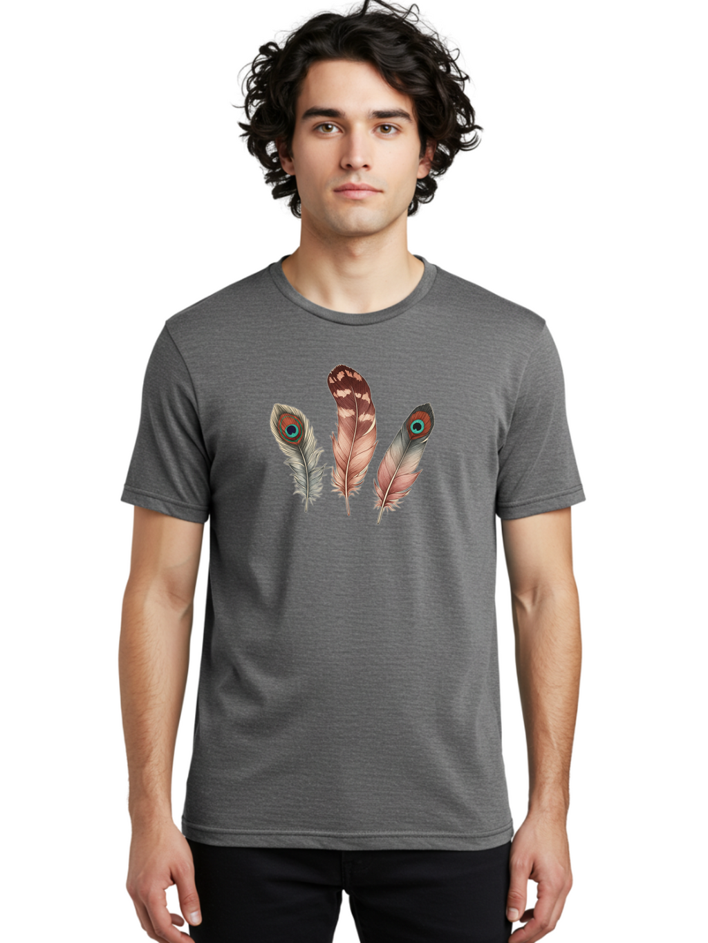 Peacock-Feathers Men'S Graphic Tee, 100% Cotton, Comfortable Casual Summer Wear, Machine Washable, Vintage Camera, Old Camera, Antique Camera, Black Camera, Classic Photography, Photography Equipment, Nostalgic Device, Film Camera, Camera Art Baj156