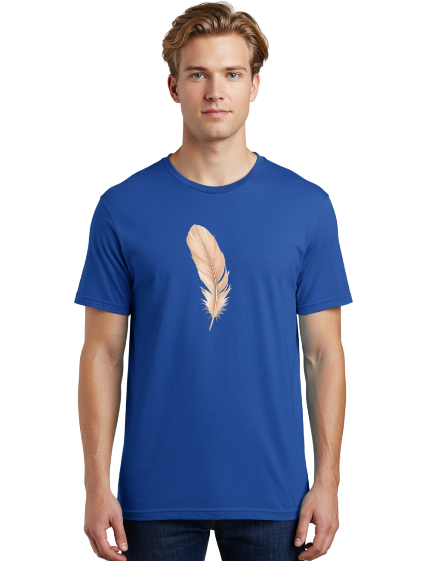 Pink-Feather-1 Men'S Graphic Tee, 100% Cotton, Comfortable Casual Summer Wear, Machine Washable, Vintage Camera, Old Camera, Antique Camera, Black Camera, Classic Photography, Photography Equipment, Nostalgic Device, Film Camera, Camera Art Baj171