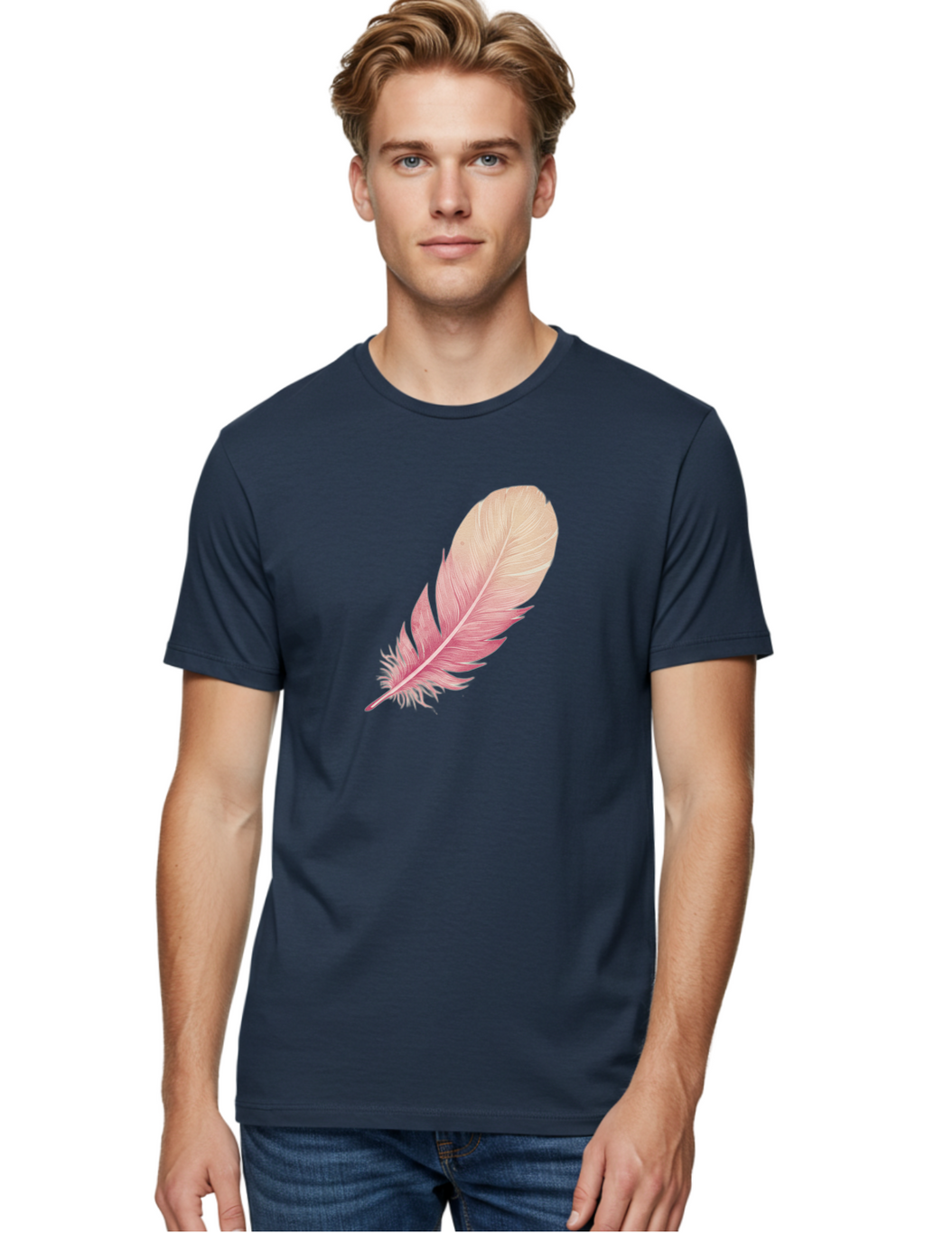 Pink-Feather Men'S Graphic Tee, 100% Cotton, Comfortable Casual Summer Wear, Machine Washable, Vintage Camera, Old Camera, Antique Camera, Black Camera, Classic Photography, Photography Equipment, Nostalgic Device, Film Camera, Camera Art Baj174