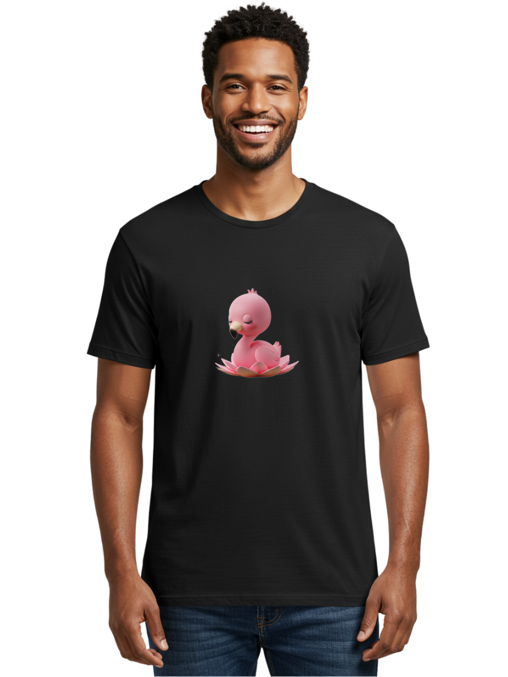 Pink-Flamingo-1 Men'S Graphic Tee, 100% Cotton, Comfortable Casual Summer Wear, Machine Washable, Vintage Camera, Old Camera, Antique Camera, Black Camera, Classic Photography, Photography Equipment, Nostalgic Device, Film Camera, Camera Art Baj176