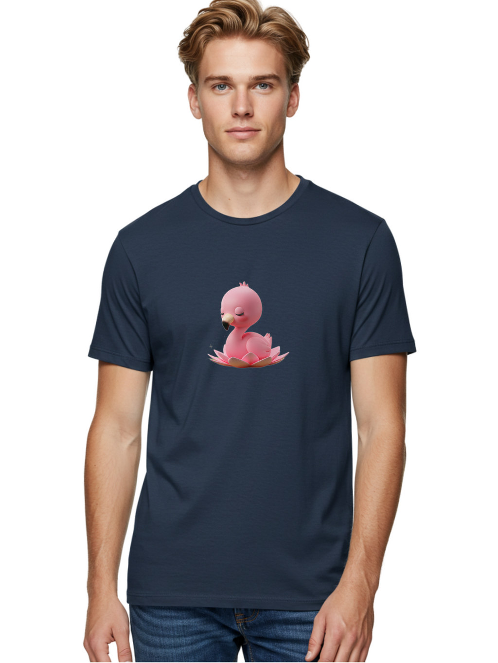Pink-Flamingo-1 Men'S Graphic Tee, 100% Cotton, Comfortable Casual Summer Wear, Machine Washable, Vintage Camera, Old Camera, Antique Camera, Black Camera, Classic Photography, Photography Equipment, Nostalgic Device, Film Camera, Camera Art Baj176