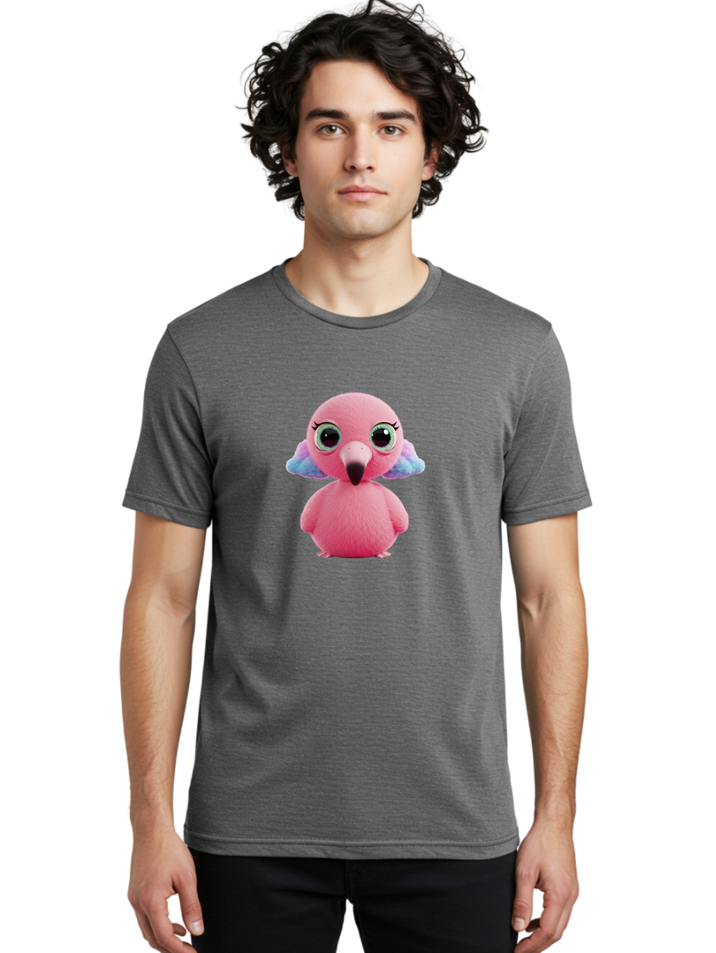 Pink-Flamingo-5 Men'S Graphic Tee, 100% Cotton, Comfortable Casual Summer Wear, Machine Washable, Vintage Camera, Old Camera, Antique Camera, Black Camera, Classic Photography, Photography Equipment, Nostalgic Device, Film Camera, Camera Art Baj180