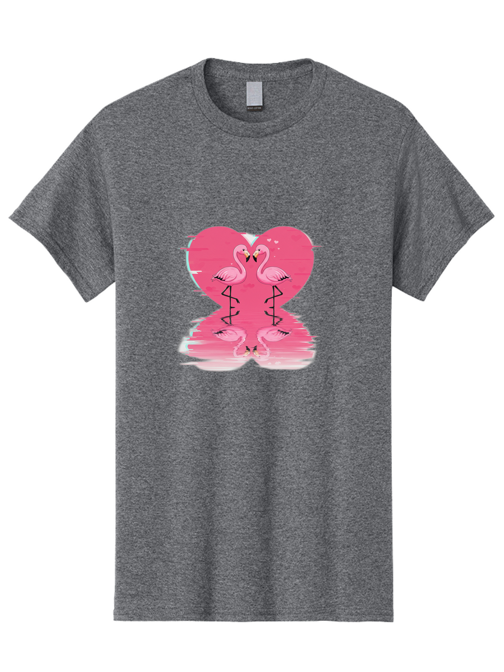 Pink-Flamingos-Heart-1 Men'S Graphic Tee, 100% Cotton, Comfortable Casual Summer Wear, Machine Washable, Vintage Camera, Old Camera, Antique Camera, Black Camera, Classic Photography, Photography Equipment, Nostalgic Device, Film Camera, Baj185