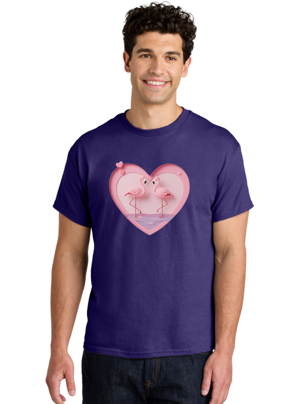 Pink-Flamingos-Heart Men'S Graphic Tee, 100% Cotton, Comfortable Casual Summer Wear, Machine Washable, Vintage Camera, Old Camera, Antique Camera, Black Camera, Classic Photography, Photography Equipment, Nostalgic Device, Film Camera, Baj187