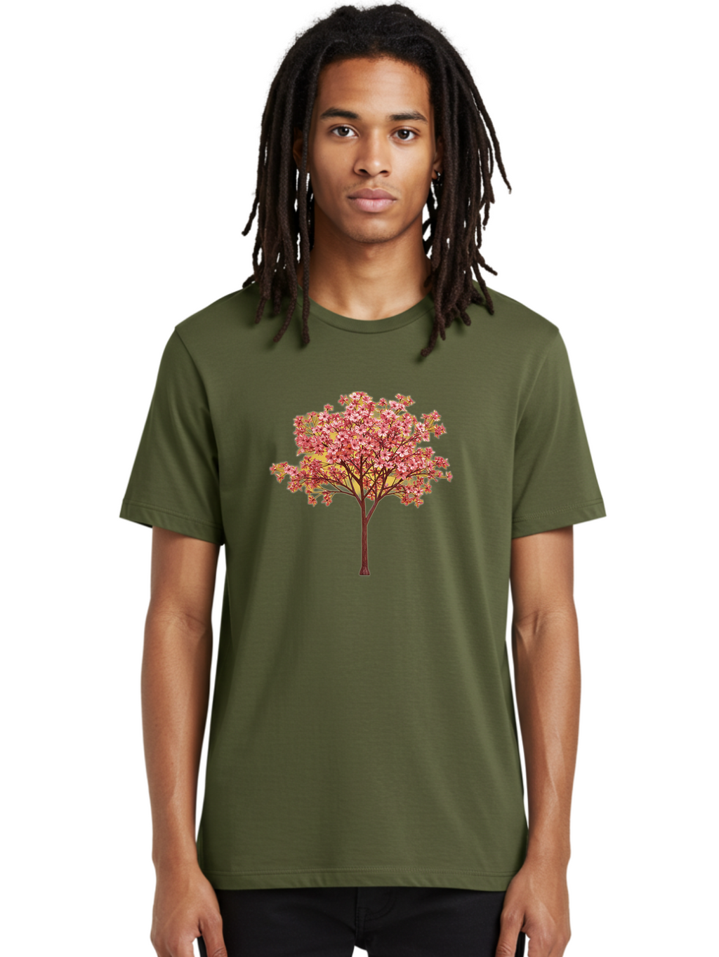 Pink-Flowering-Tree Men'S Graphic Tee, 100% Cotton, Comfortable Casual Summer Wear, Machine Washable, Vintage Camera, Old Camera, Antique Camera, Black Camera, Classic Photography, Photography Equipment, Nostalgic Device, Film Camera, Baj189