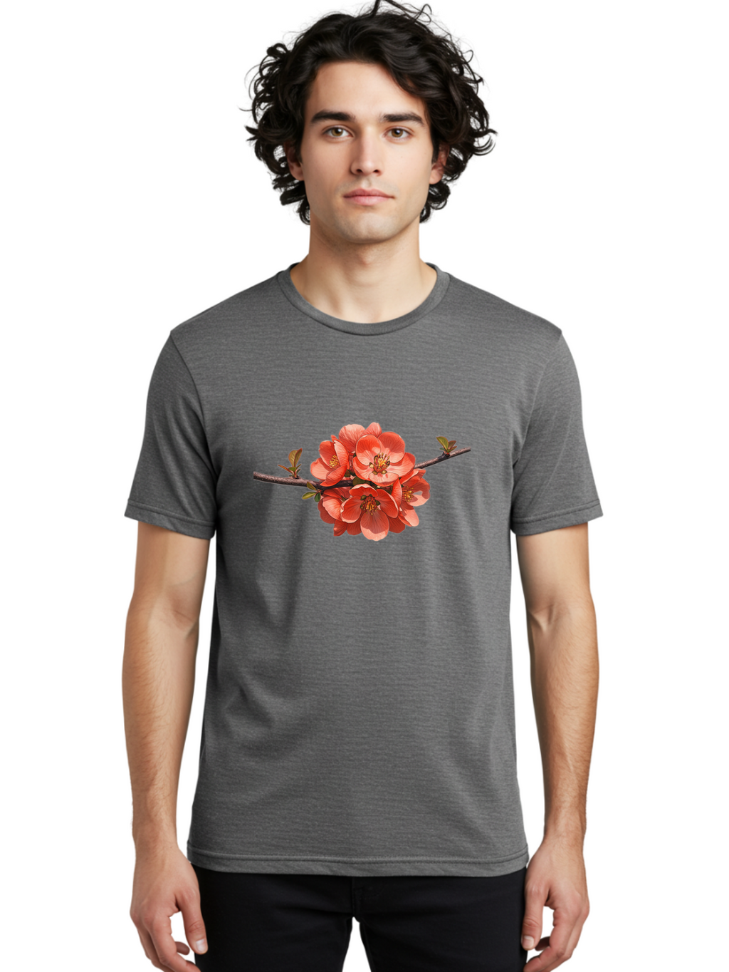 Pink-Flowers-1 Men'S Graphic Tee, 100% Cotton, Comfortable Casual Summer Wear, Machine Washable, Vintage Camera, Old Camera, Antique Camera, Black Camera, Classic Photography, Photography Equipment, Nostalgic Device, Film Camera, Camera Art Baj190