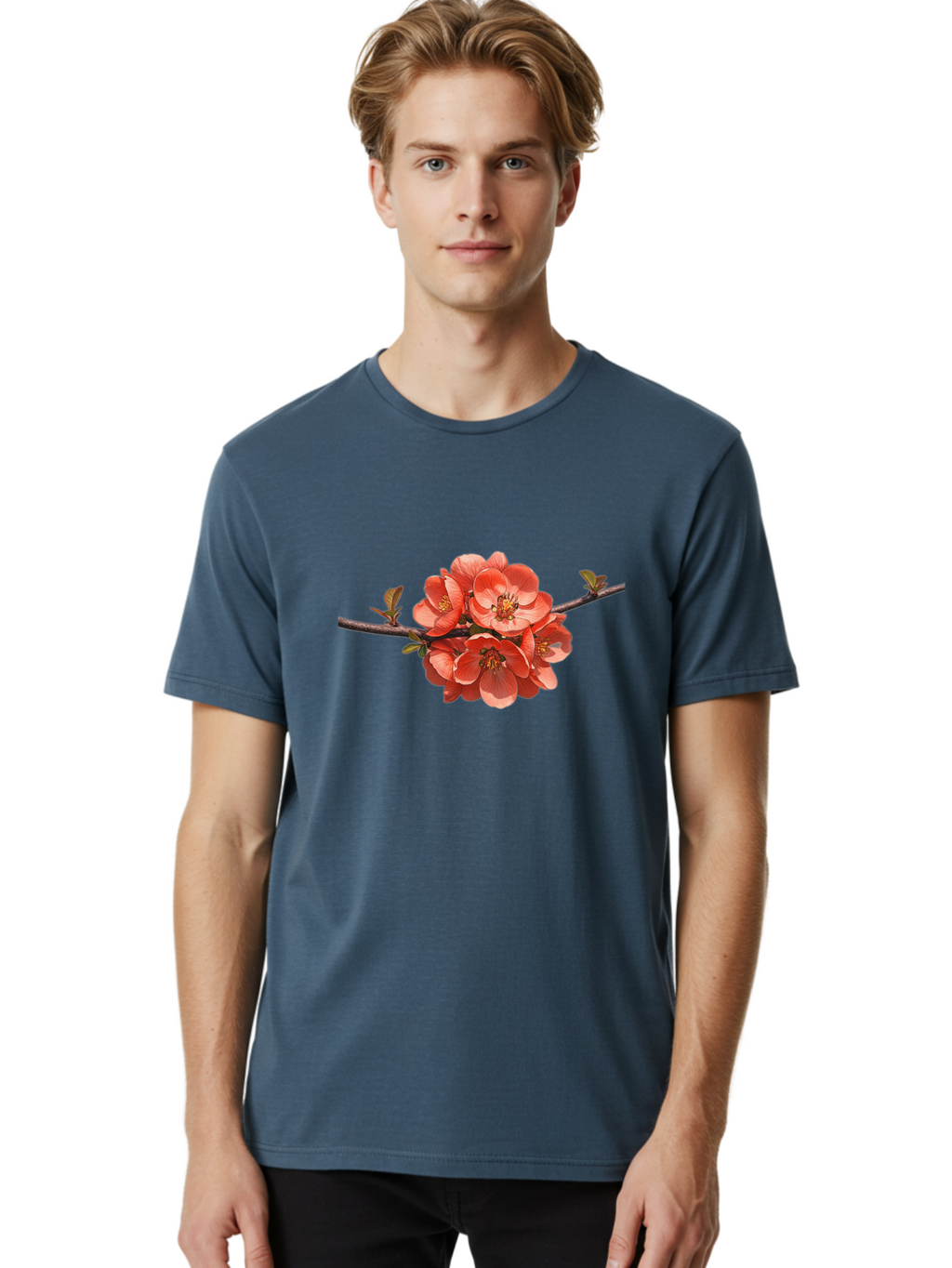 Pink-Flowers-1 Men'S Graphic Tee, 100% Cotton, Comfortable Casual Summer Wear, Machine Washable, Vintage Camera, Old Camera, Antique Camera, Black Camera, Classic Photography, Photography Equipment, Nostalgic Device, Film Camera, Camera Art Baj190