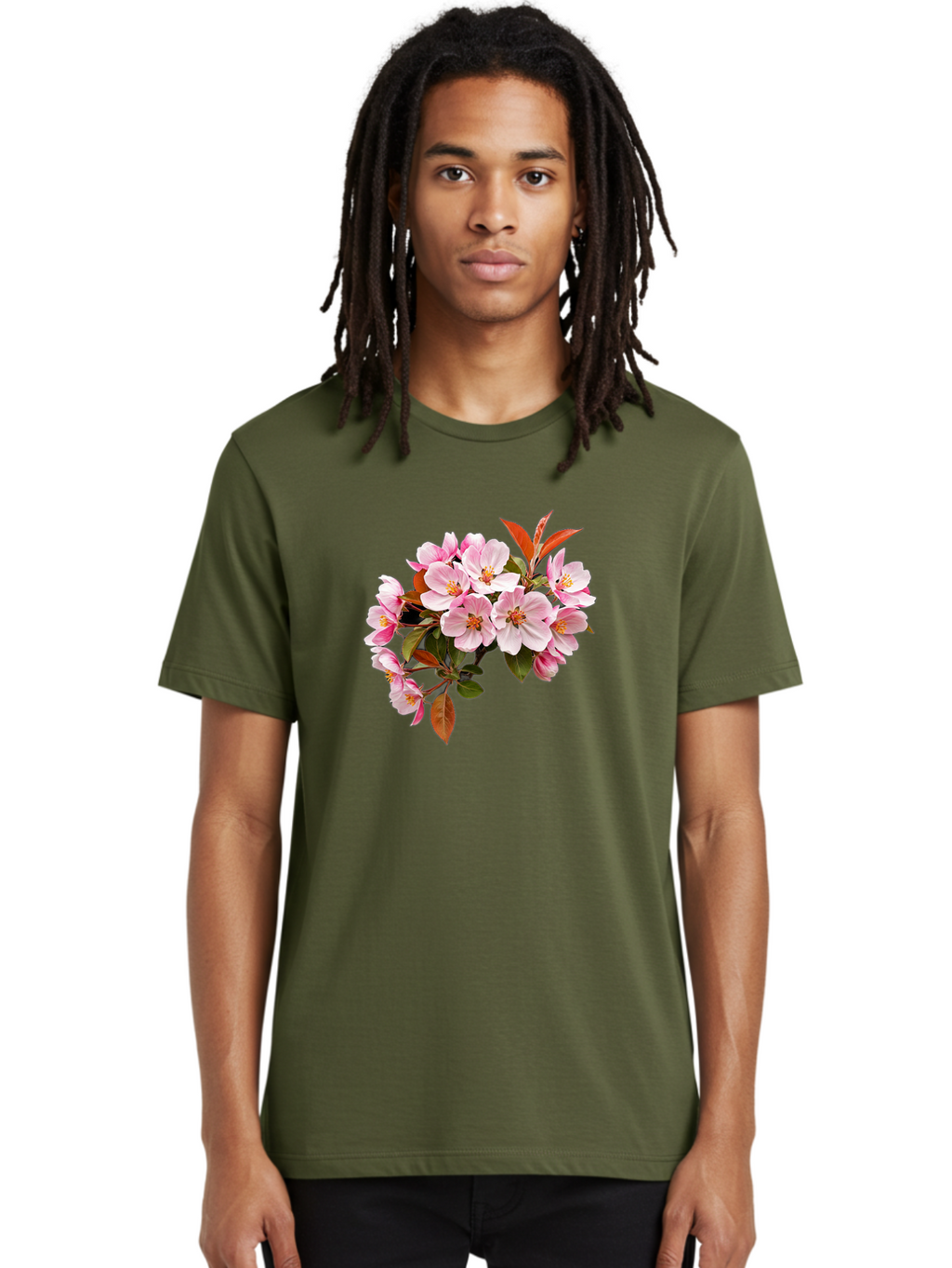 Pink-Flowers-2 Men'S Graphic Tee, 100% Cotton, Comfortable Casual Summer Wear, Machine Washable, Vintage Camera, Old Camera, Antique Camera, Black Camera, Classic Photography, Photography Equipment, Nostalgic Device, Film Camera, Camera Art Baj191