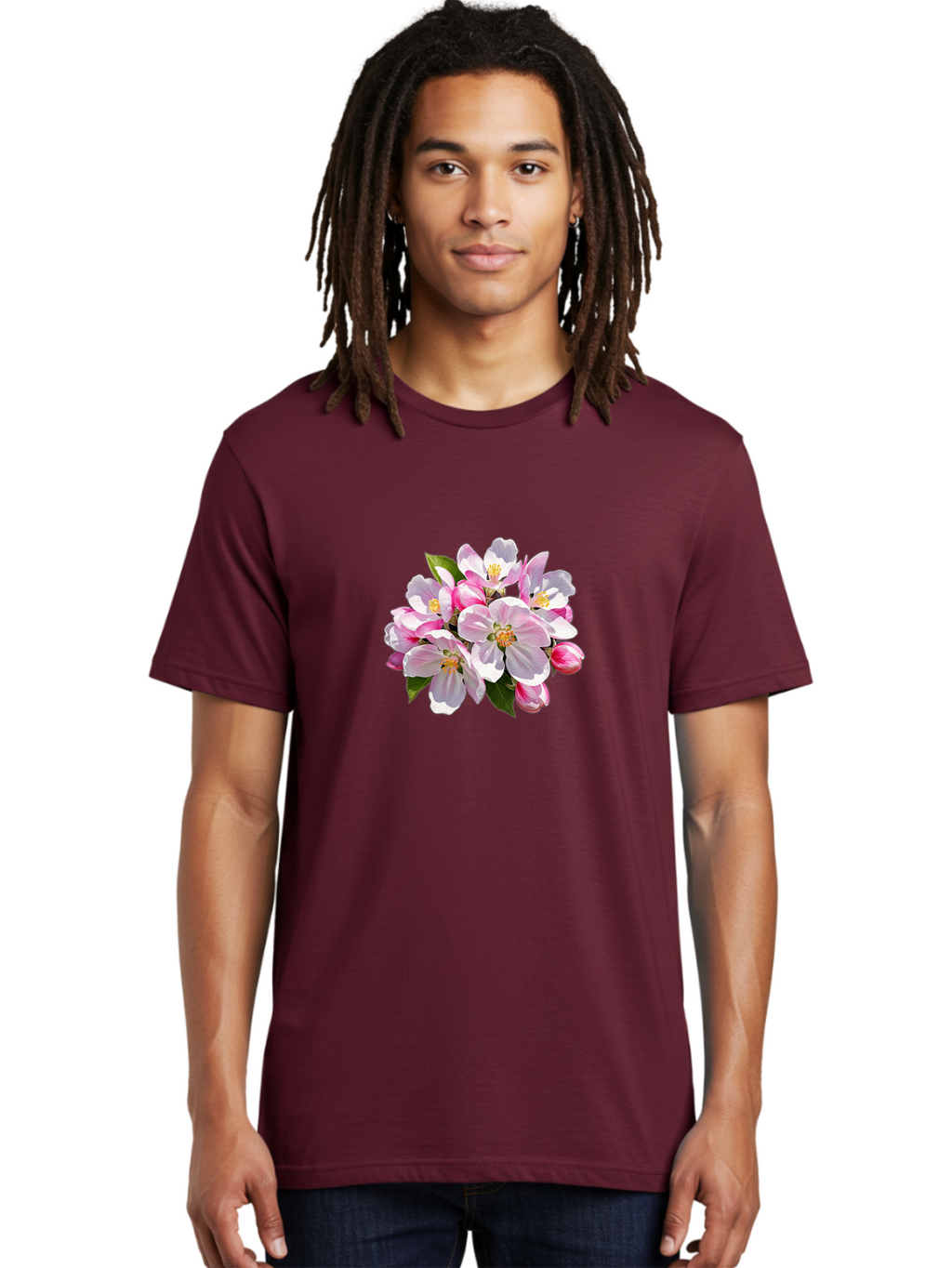Pink-Flowers-3 Men'S Graphic Tee, 100% Cotton, Comfortable Casual Summer Wear, Machine Washable, Vintage Camera, Old Camera, Antique Camera, Black Camera, Classic Photography, Photography Equipment, Nostalgic Device, Film Camera, Camera Art Baj192