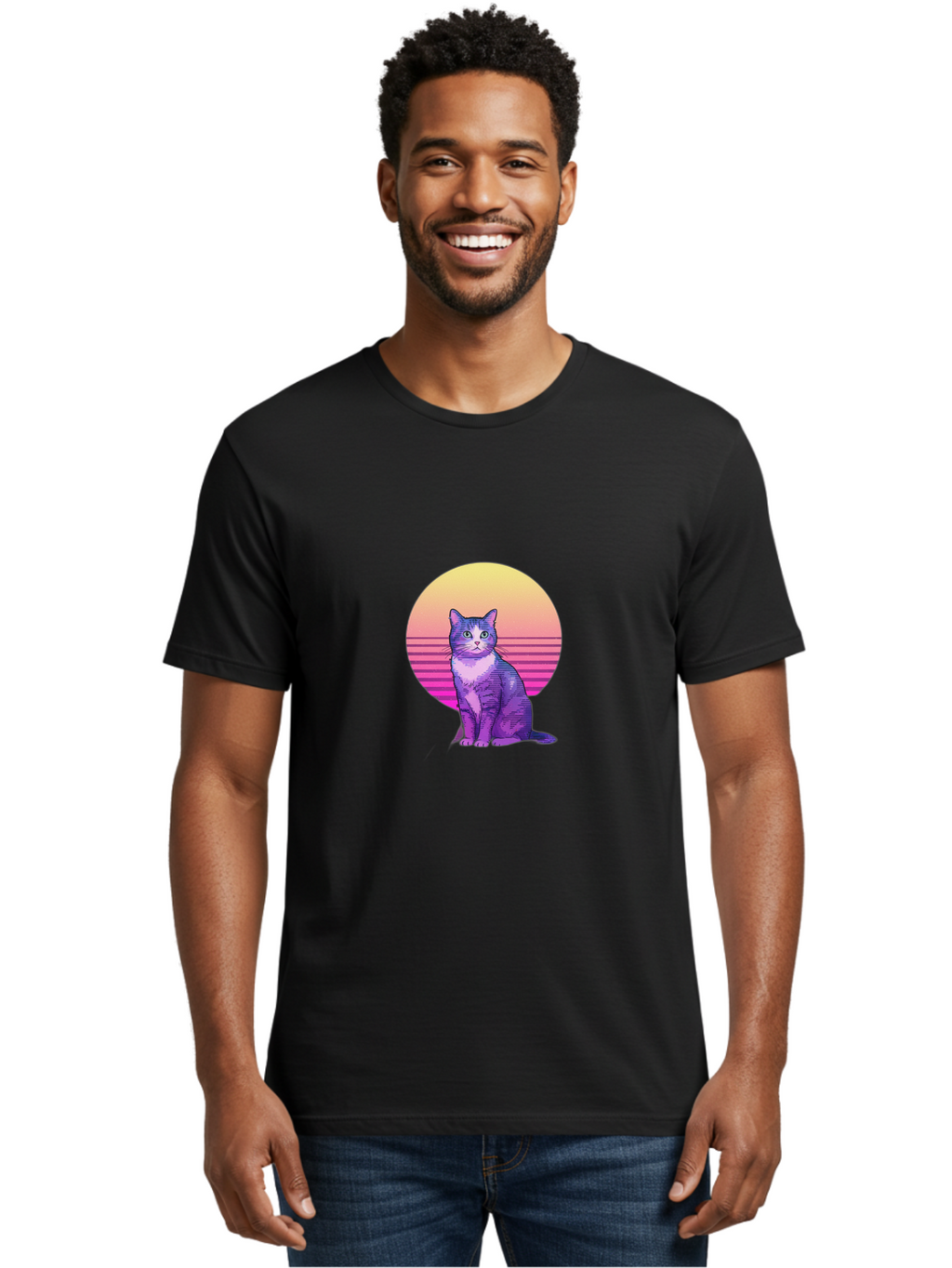 Purple-Cat Men'S Graphic Tee, 100% Cotton, Comfortable Casual Summer Wear, Machine Washable, Vintage Camera, Old Camera, Antique Camera, Black Camera, Classic Photography, Photography Equipment, Nostalgic Device, Film Camera, Camera Art Baj201