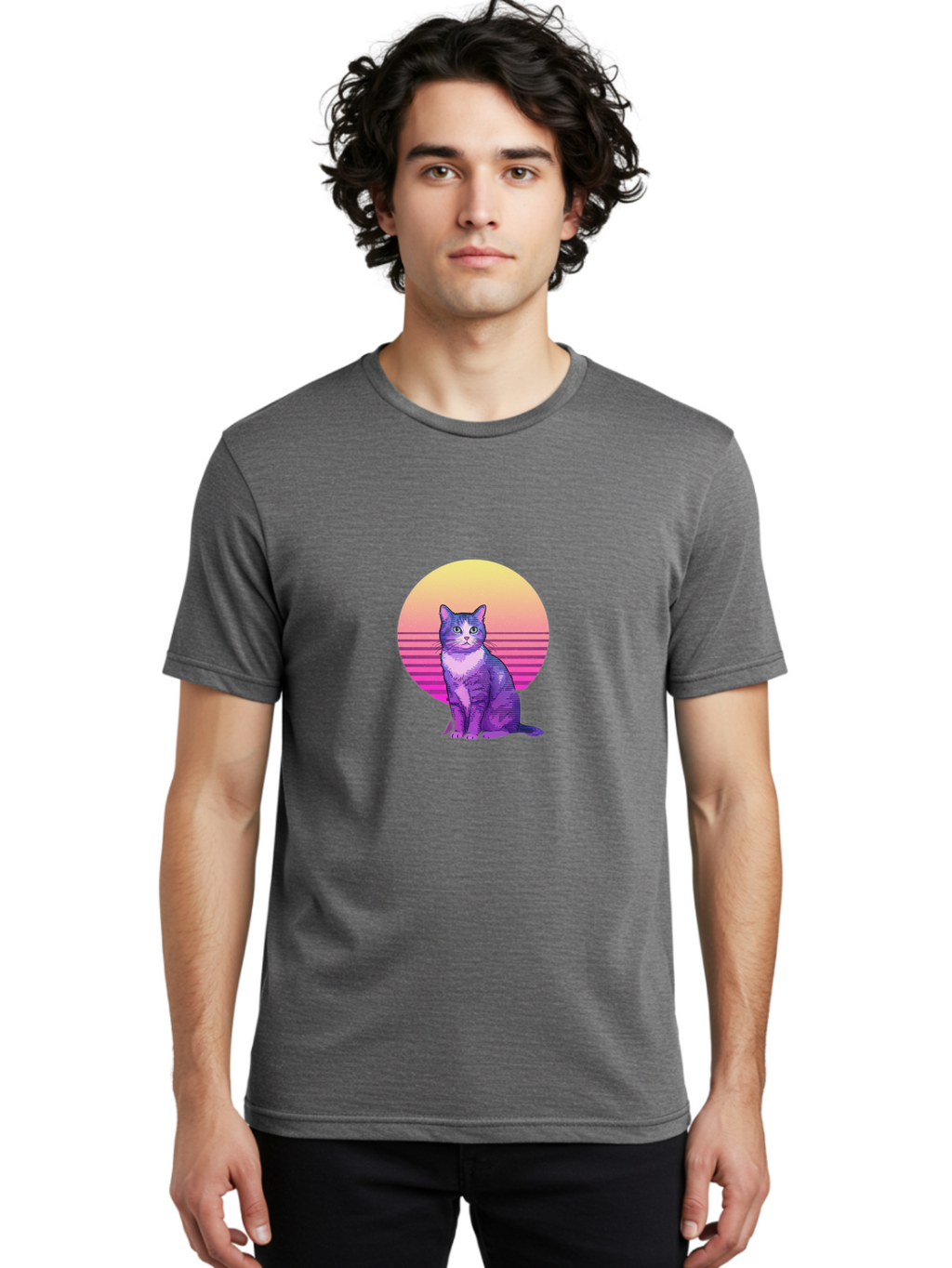 Purple-Cat Men'S Graphic Tee, 100% Cotton, Comfortable Casual Summer Wear, Machine Washable, Vintage Camera, Old Camera, Antique Camera, Black Camera, Classic Photography, Photography Equipment, Nostalgic Device, Film Camera, Camera Art Baj201