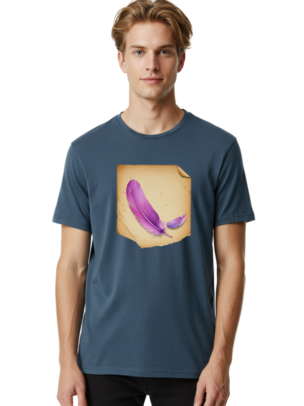 Purple-Feathers Men'S Graphic Tee, 100% Cotton, Comfortable Casual Summer Wear, Machine Washable, Vintage Camera, Old Camera, Antique Camera, Black Camera, Classic Photography, Photography Equipment, Nostalgic Device, Film Camera, Camera Art Baj202